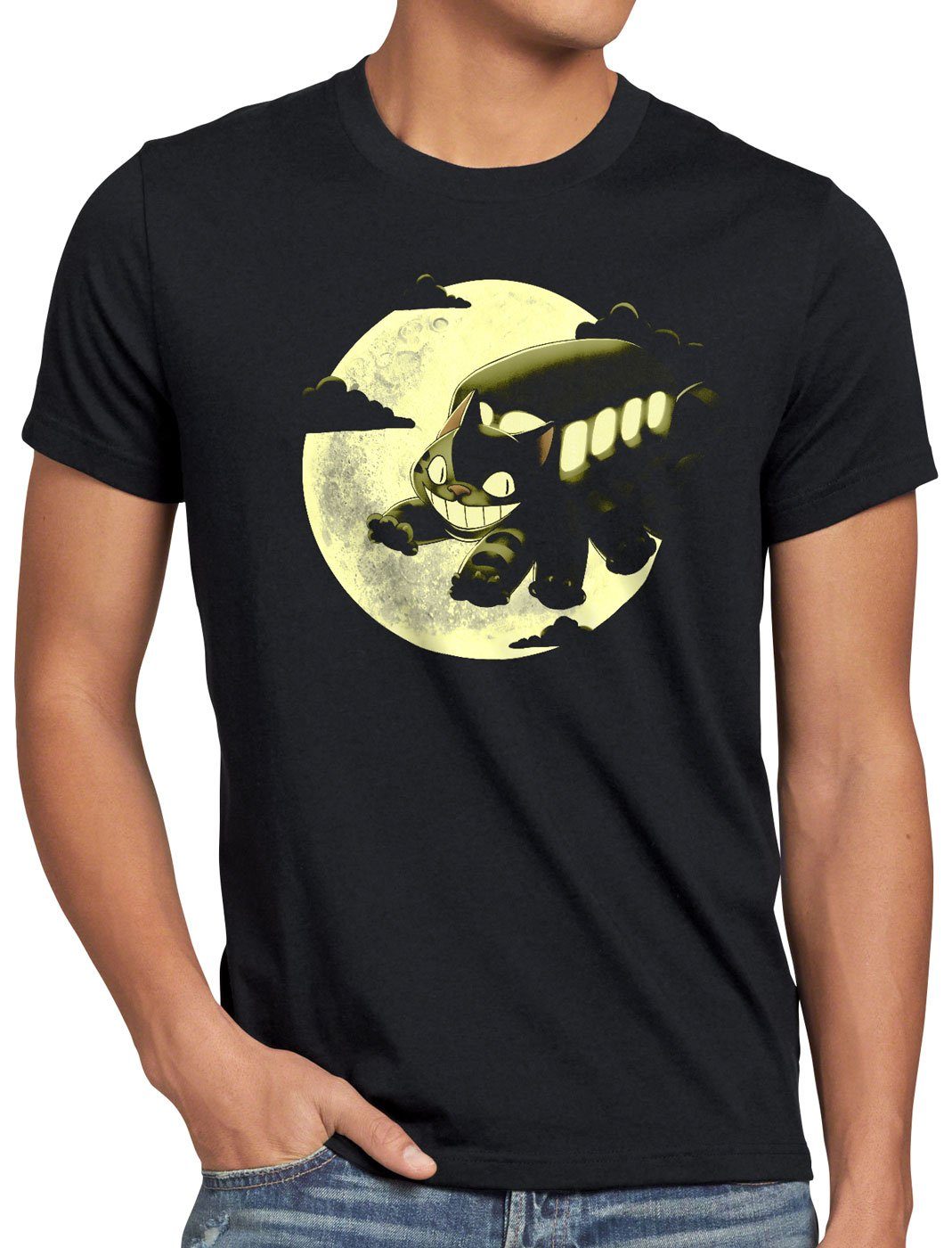 style3 T-Shirt Totoro Nekobus stop neko anime ghibli mein nachbar tonari to günstig online kaufen