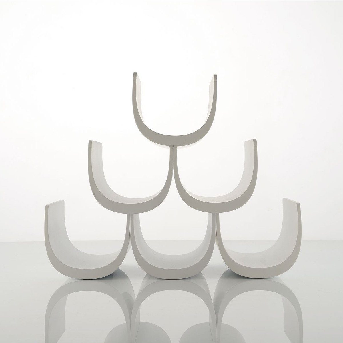 Alessi Flaschenregal Noè für 6 Flaschen; Weinregal