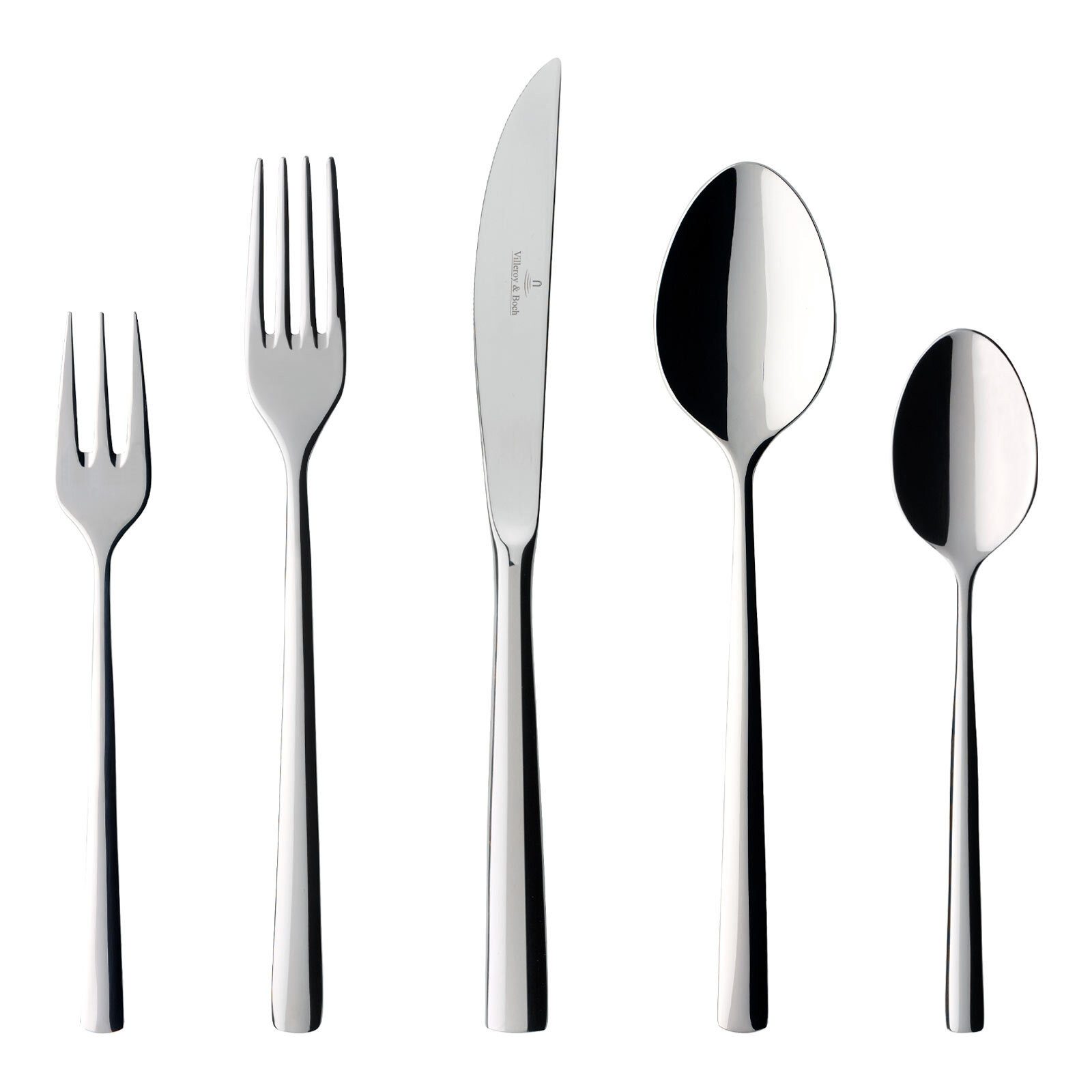 Villeroy & Boch Besteck-Set Piemont Tafelbesteck 180er Set (180-tlg), Edelstahl, Spülmaschinenfest