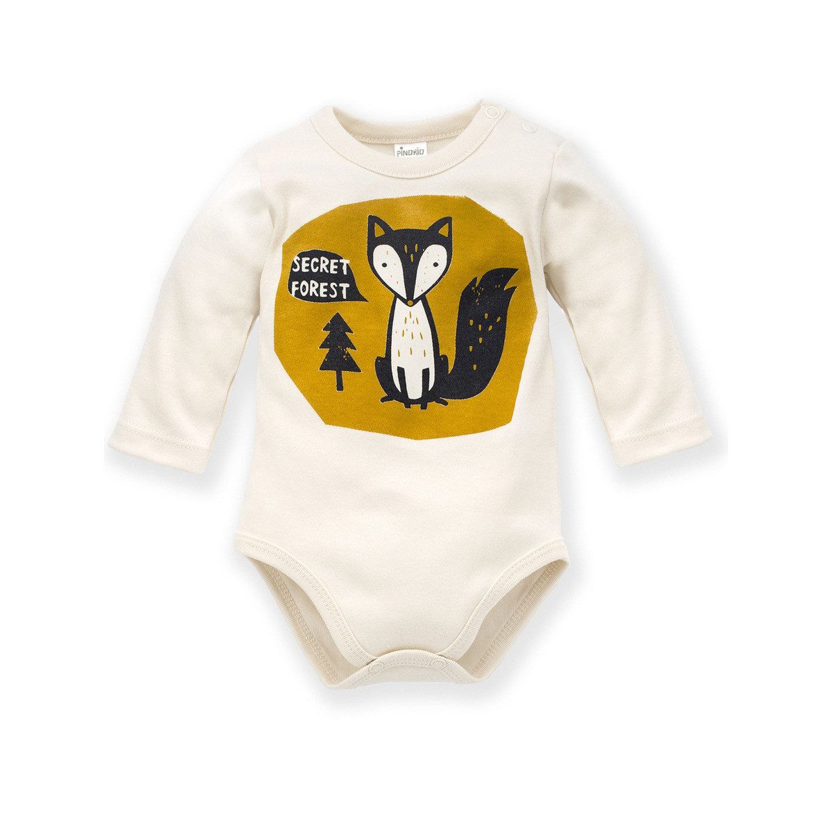PINOKIO Langarmbody Fuchs Unisex Kinder (1-tlg) Langarm Einteiler, Body, Longsleeve-Body, Bodysuit, Stretchbody