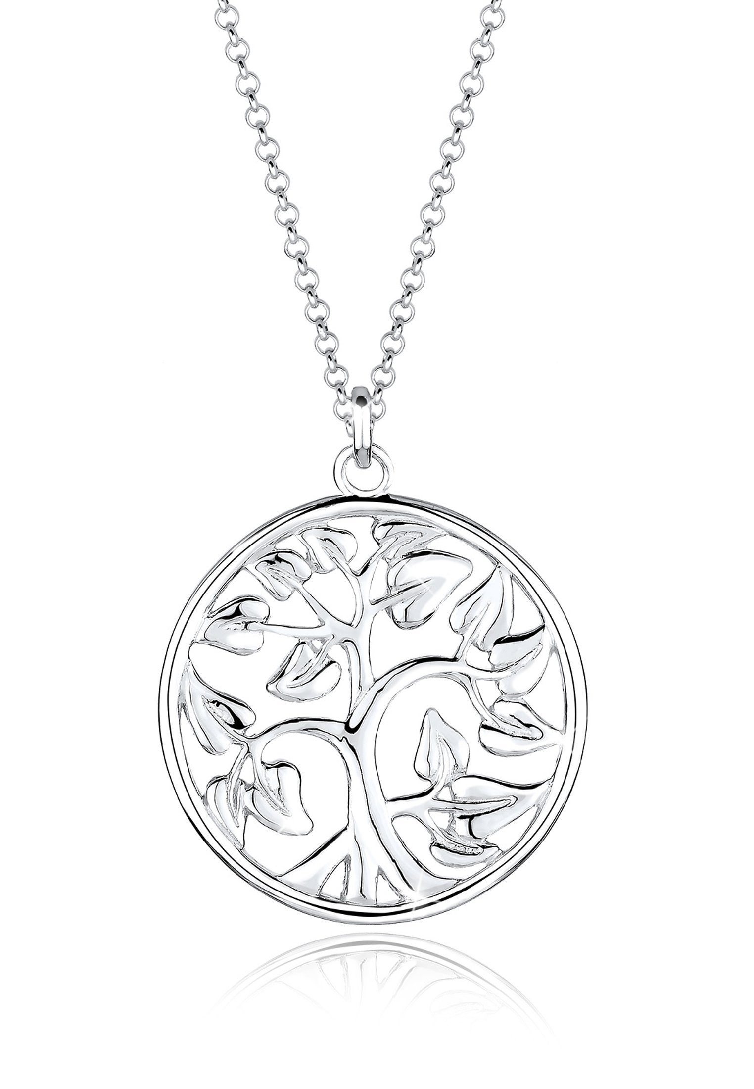 Anhänger Elli 925 Floral Kette Lebensbaum Tree of Life mit Silber