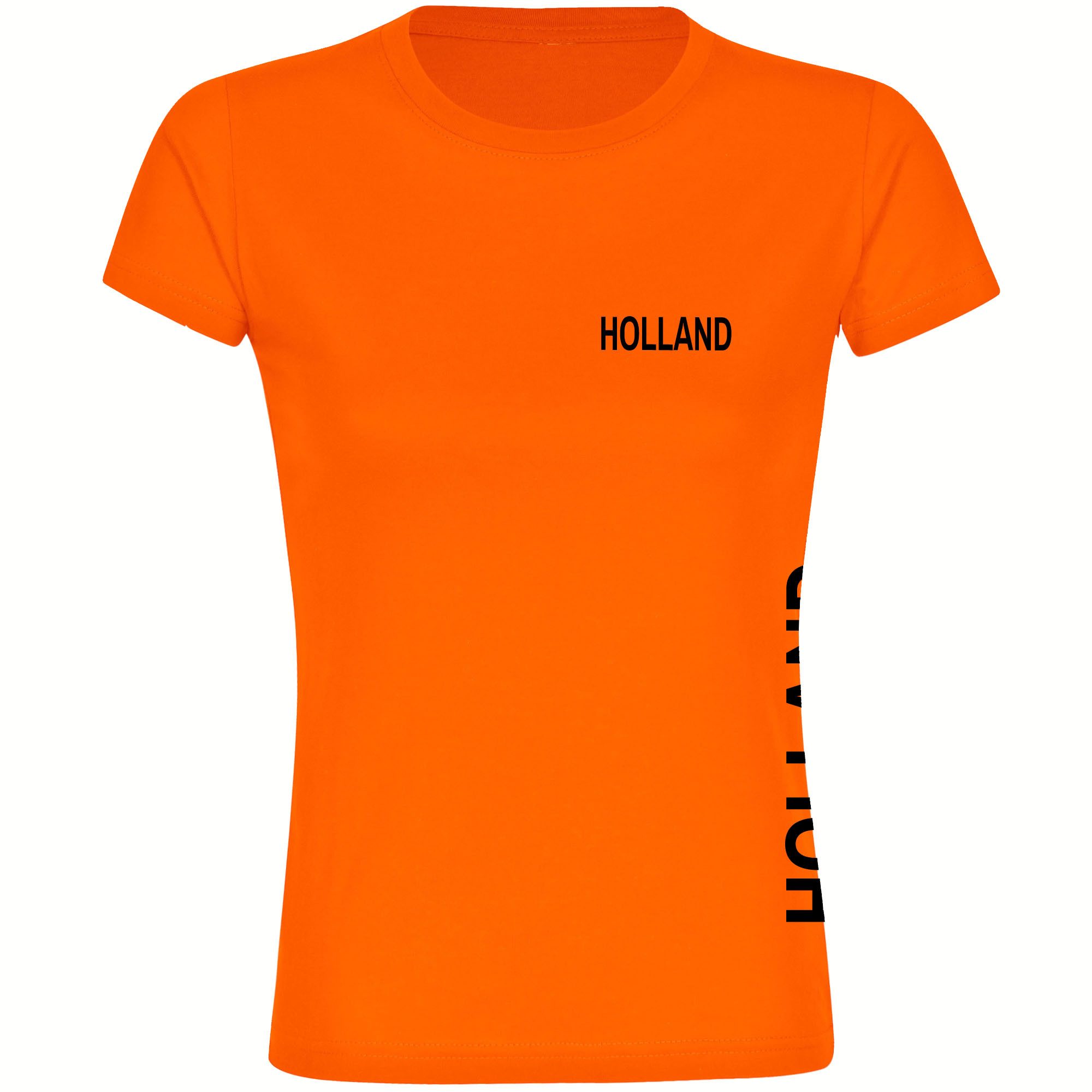 multifanshop T-Shirt Damen Holland - Brust & Seite - Frauen