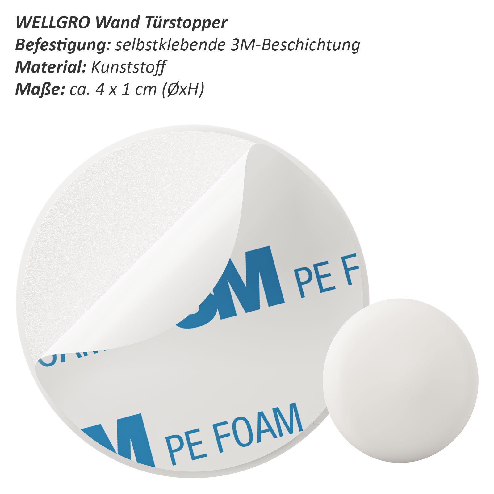 Wellgro Türstopper Wand Türstopper selbstklebend günstig online kaufen