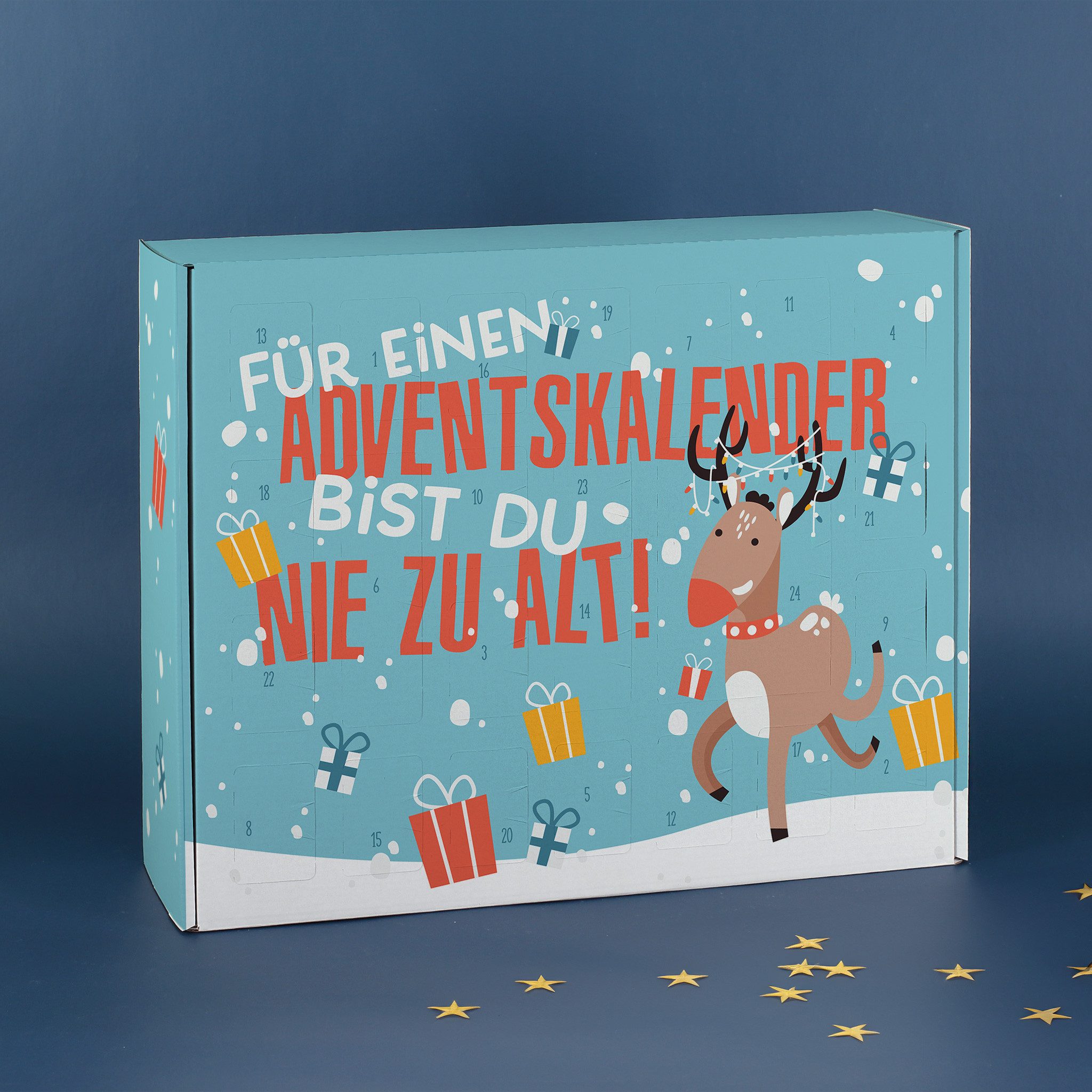 Herz & Heim befüllbarer Adventskalender mit festlichen Motiven zu Weihnachten - DIY Adventskalender, zum selbst Befüllen