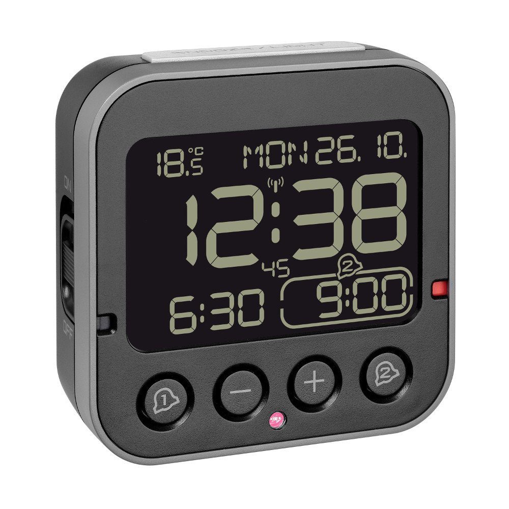 Funkwecker digitaler Wecker BINGO 2.0 TFA 60.2552.01 mit Negativdisplay