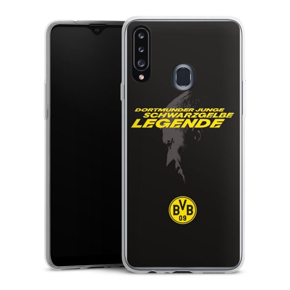 DeinDesign Handyhülle Marco Reus Borussia Dortmund BVB Danke Marco Schwarzgelbe Legende, Samsung Galaxy A20s Slim Case Silikon Hülle Ultra Dünn Schutzhülle