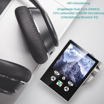 yozhiqu 2,4-Zoll-Touchscreen-MP3-Player, MP4-Musikplayer mit 32 GB EMMC-Karte MP3-Player (tragbarer Musik Player mit CD-Recorder und EBook-Fotobetrachter)