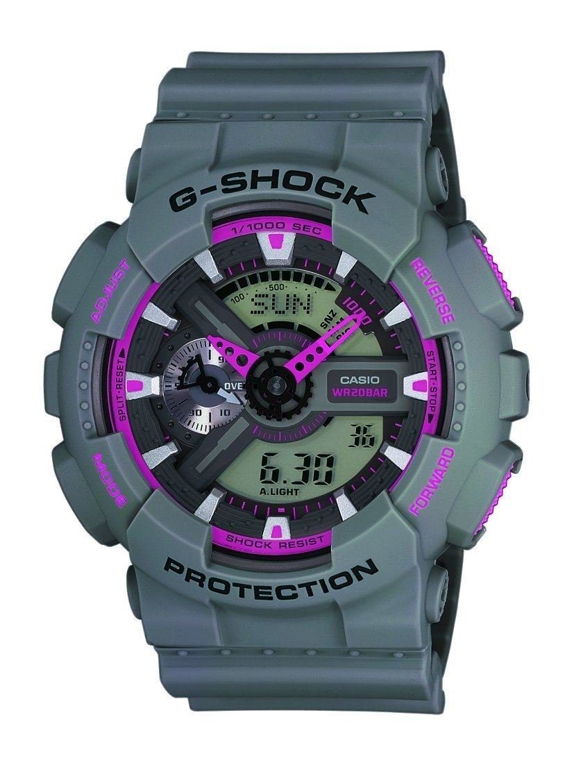 CASIO Chronograph G-Shock, mit Tages- und Datumsanzeige, LED-Licht, Alarm, Chronograph, Weltzeit