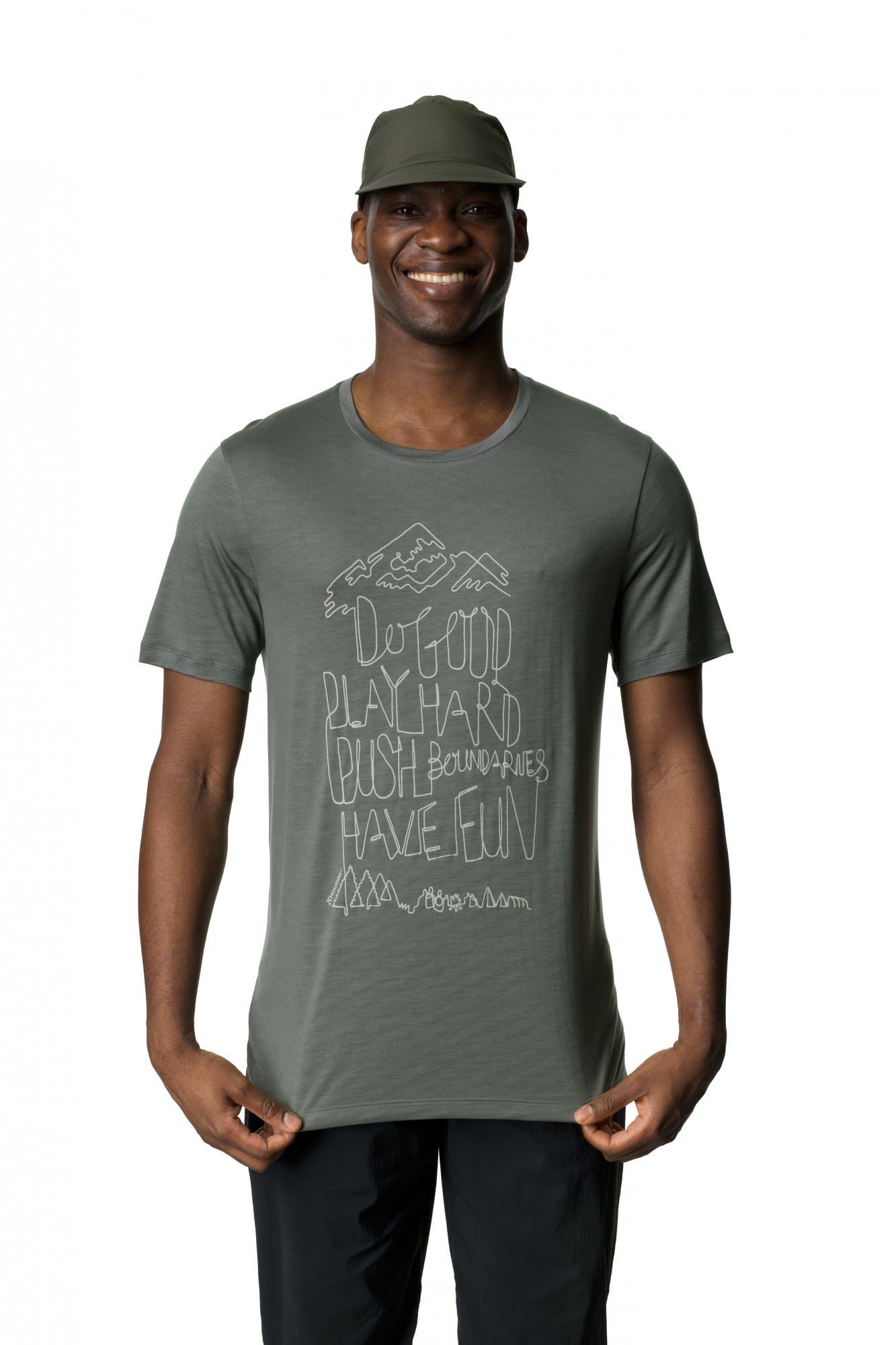 Houdini Tree M Message Herren Tee Kurzarm-Shirt Houdini Greeness T-Shirt