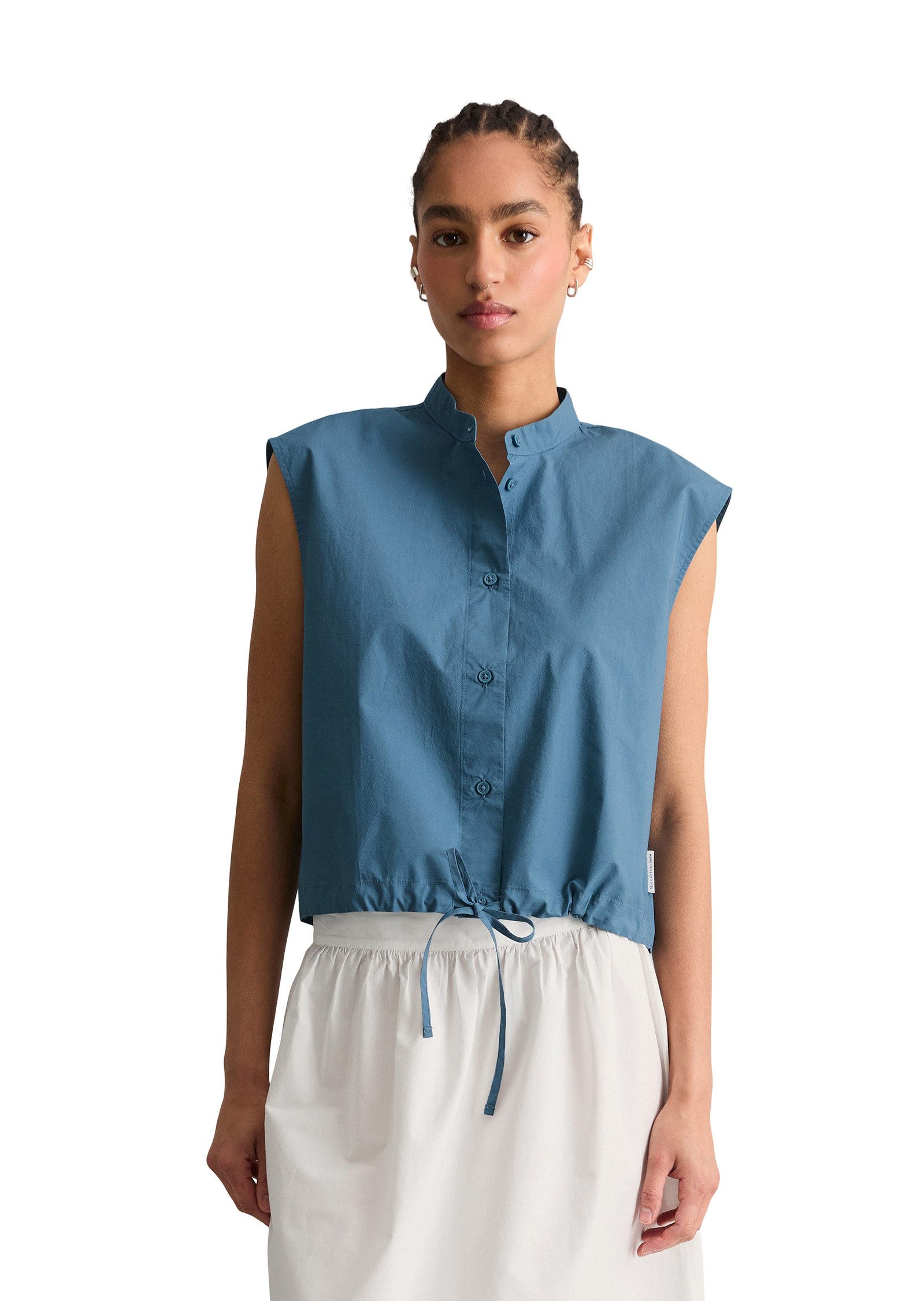 Marc O'Polo DENIM Blusentop aus Papertouch-Popeline
