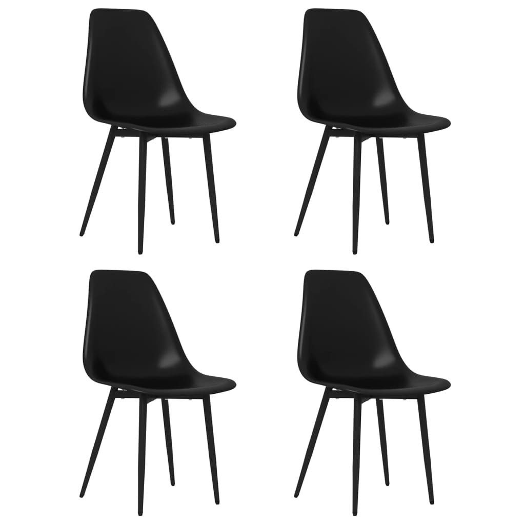 vidaXL Esszimmerstuhl, Essstühle 4 Stk. Schwarz günstig online kaufen