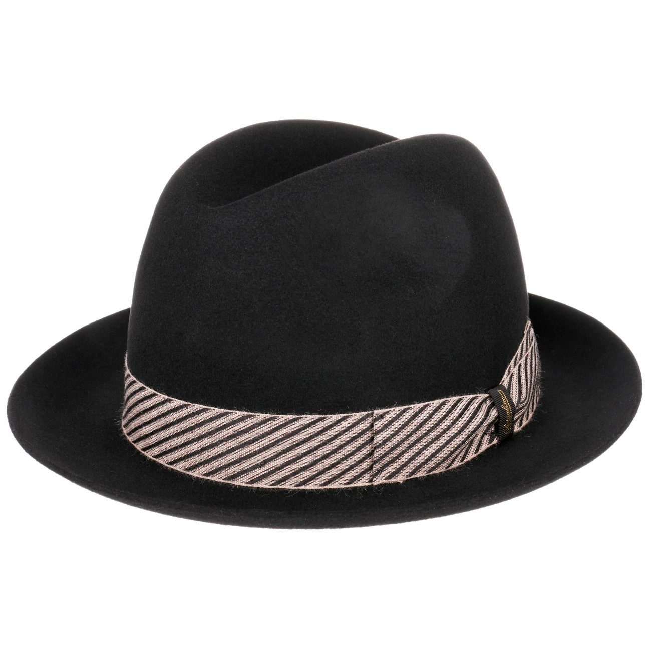 Borsalino Sonnenhut (1-St) Wollfilzhut mit Ripsband, Made in Italy