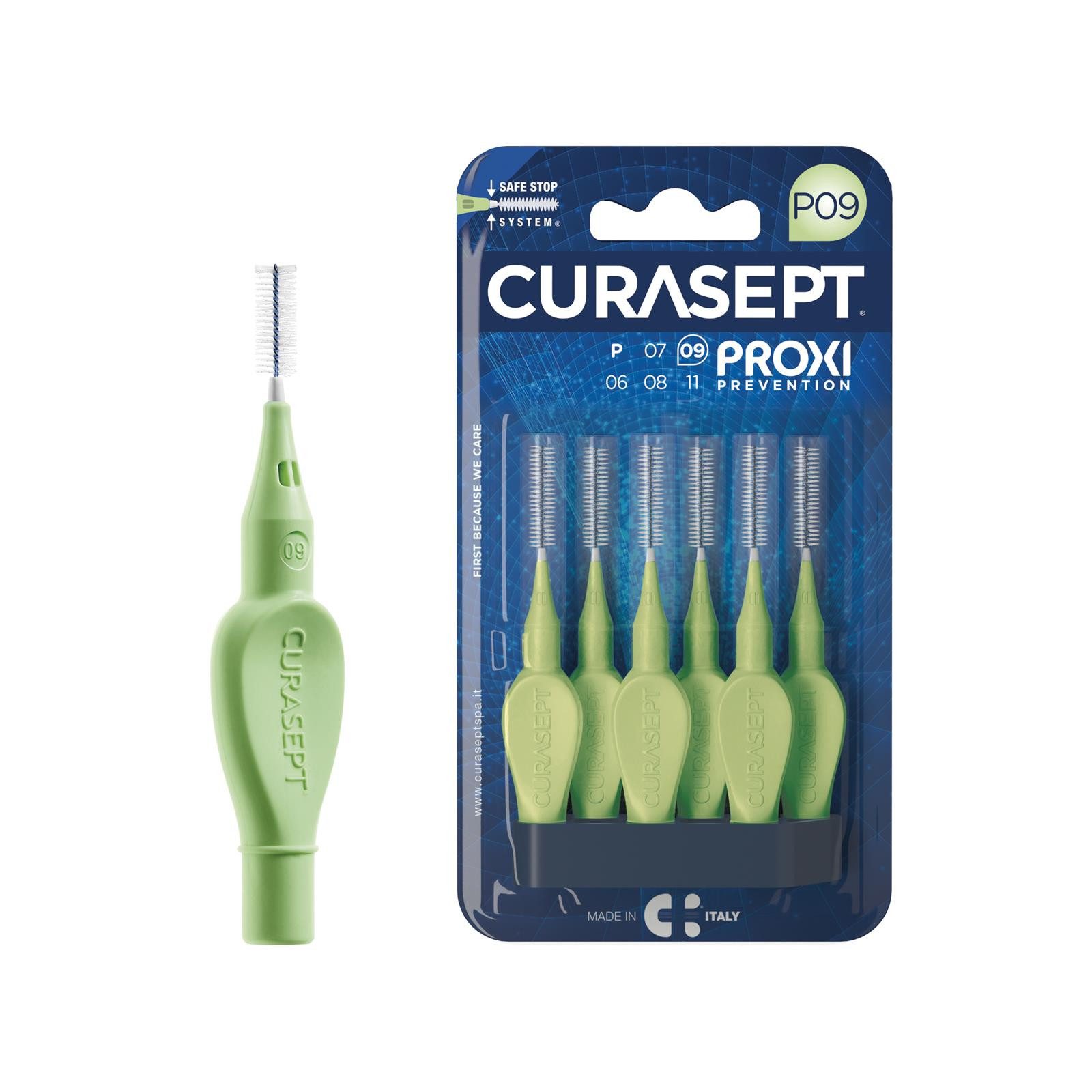 Curasept Interdentalbürsten Curasept Proxi Interdentalbürsten P09 - 6 Stück 0,9 mm Hellgrün