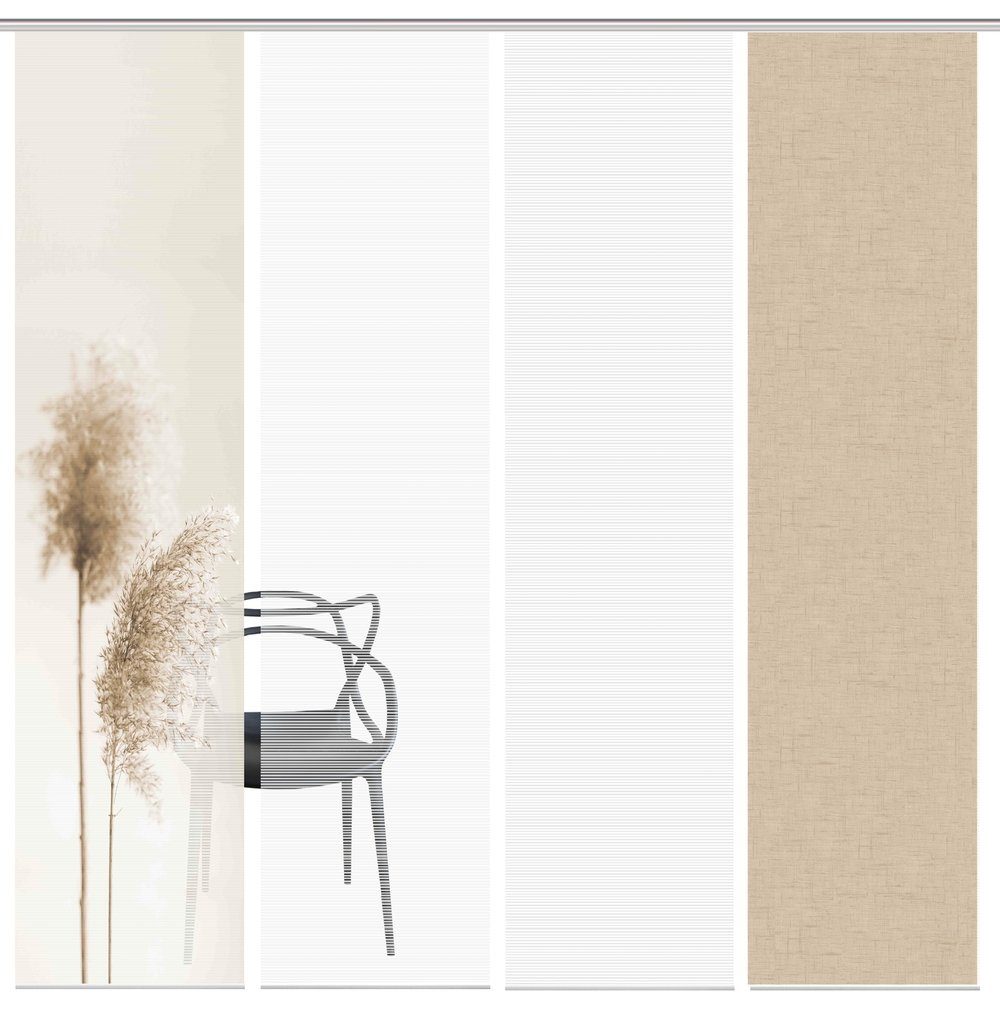 Vision S Schiebegardine 80922 Schiebegardine IRLOS, Digitaldurck, Seidenopt günstig online kaufen