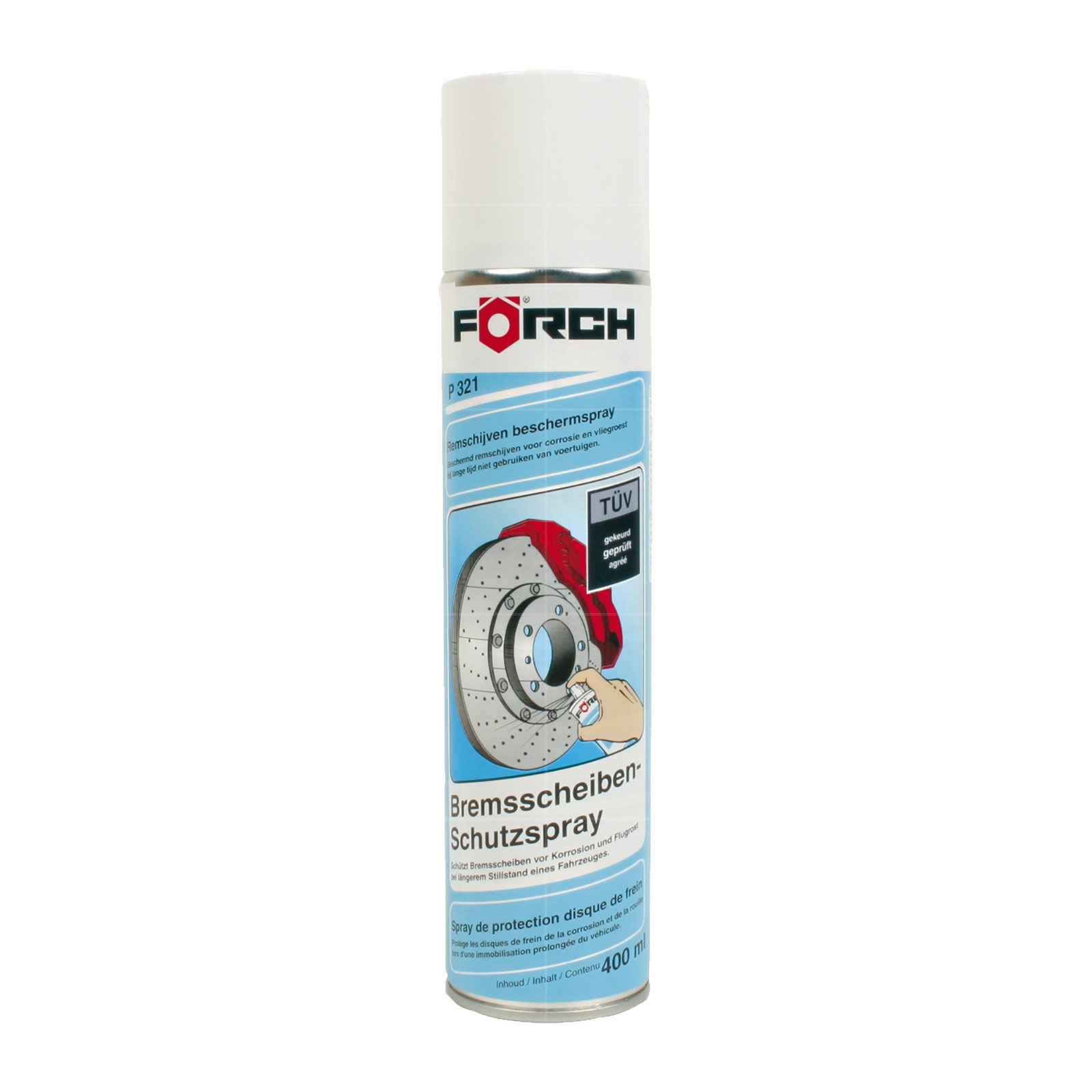 FÖRCH Rostschutzgrundierung P321 Bremsscheiben-Schutzspray - 0.4 Ltr