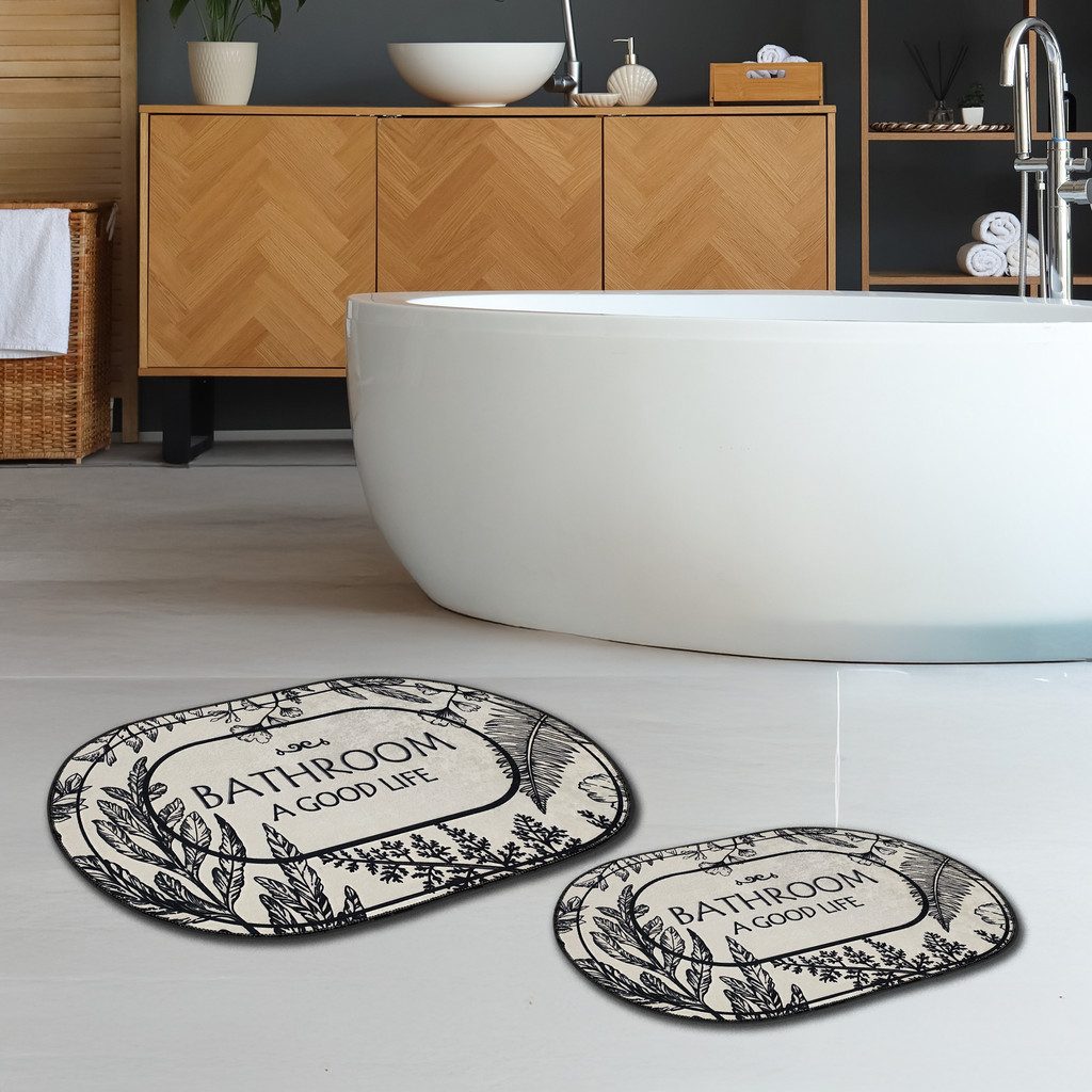 00 Null Null Badematte Miqna 2-tlg. günstig online kaufen