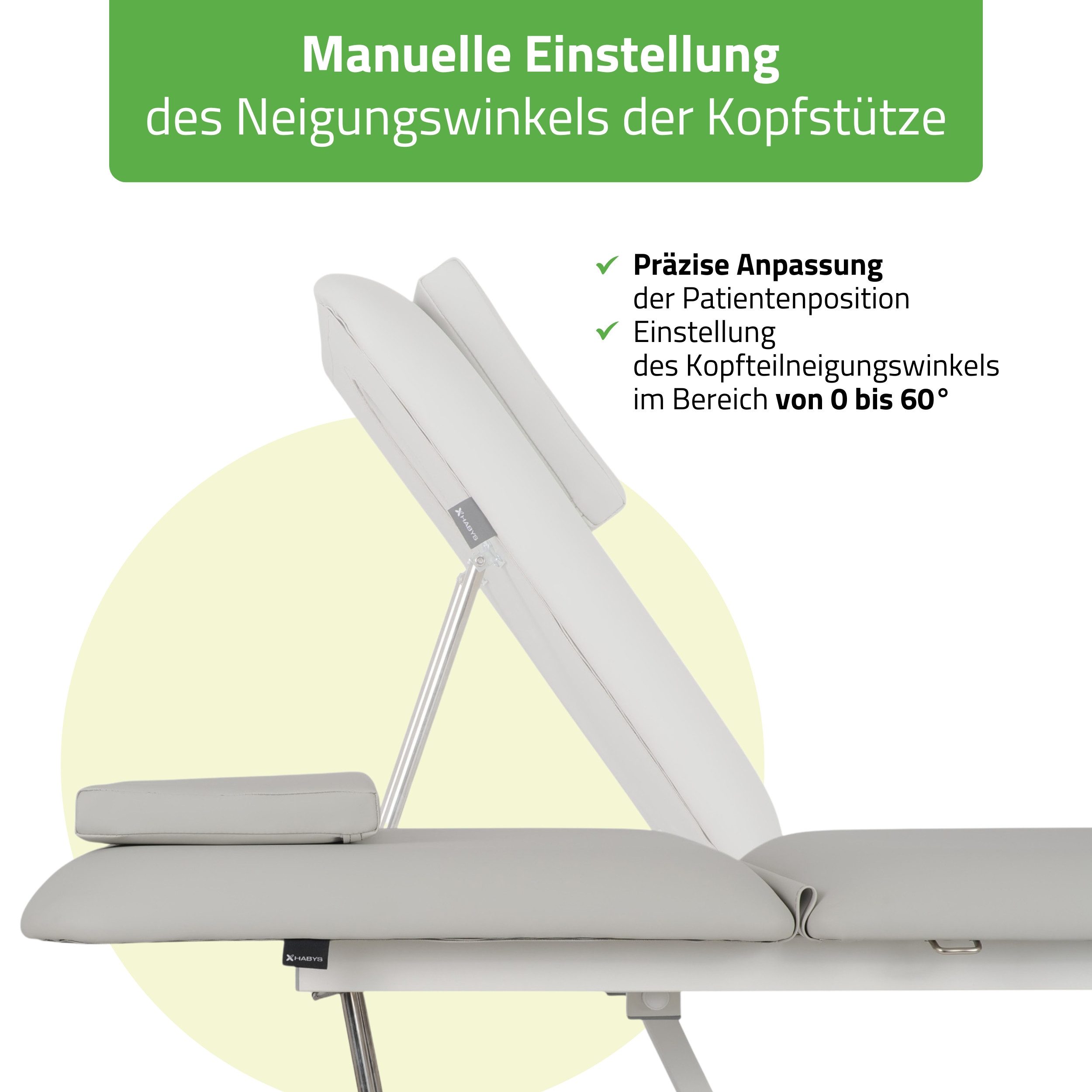Habys Massageliege Optima Elektrische Behandlungsliege Therapieliege, 2-Segmente