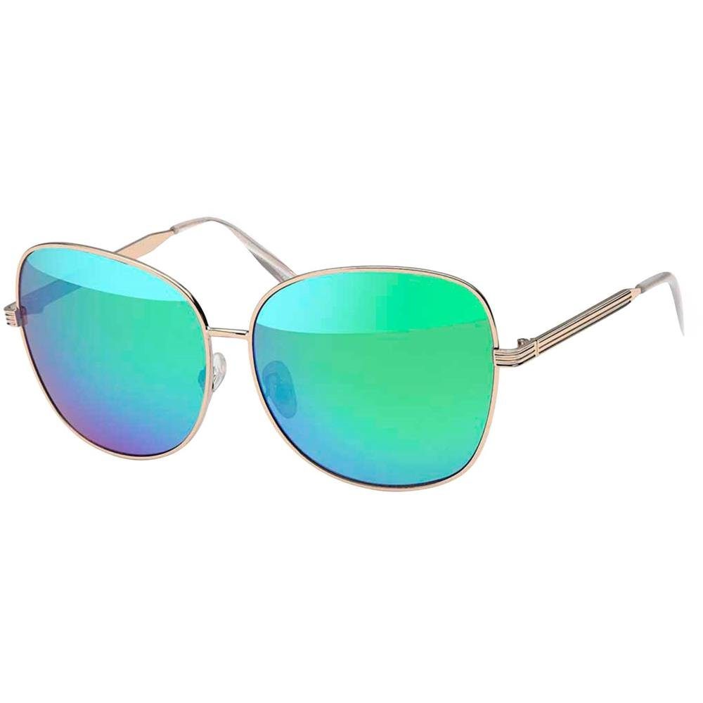 BEZLIT Eyewear Pilotenbrille Herren Piloten Sonnenbrille mit Metallrahmen (1-St) mit schwarzen Linsen Grün Gold