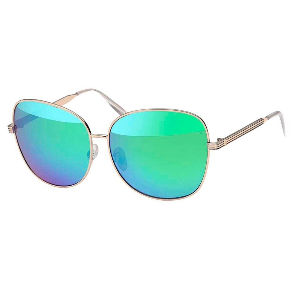 BEZLIT Eyewear Pilotenbrille Herren Piloten Sonnenbrille mit Metallrahmen (1-St) mit schwarzen Linsen