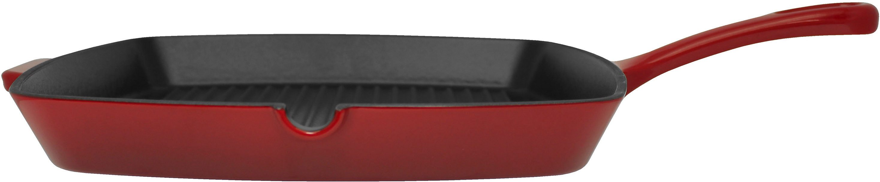 Elo Grillpfanne Gusseisen Pfanne Ø 28 cm, Gusseisen (1-tlg), Außen emailliert