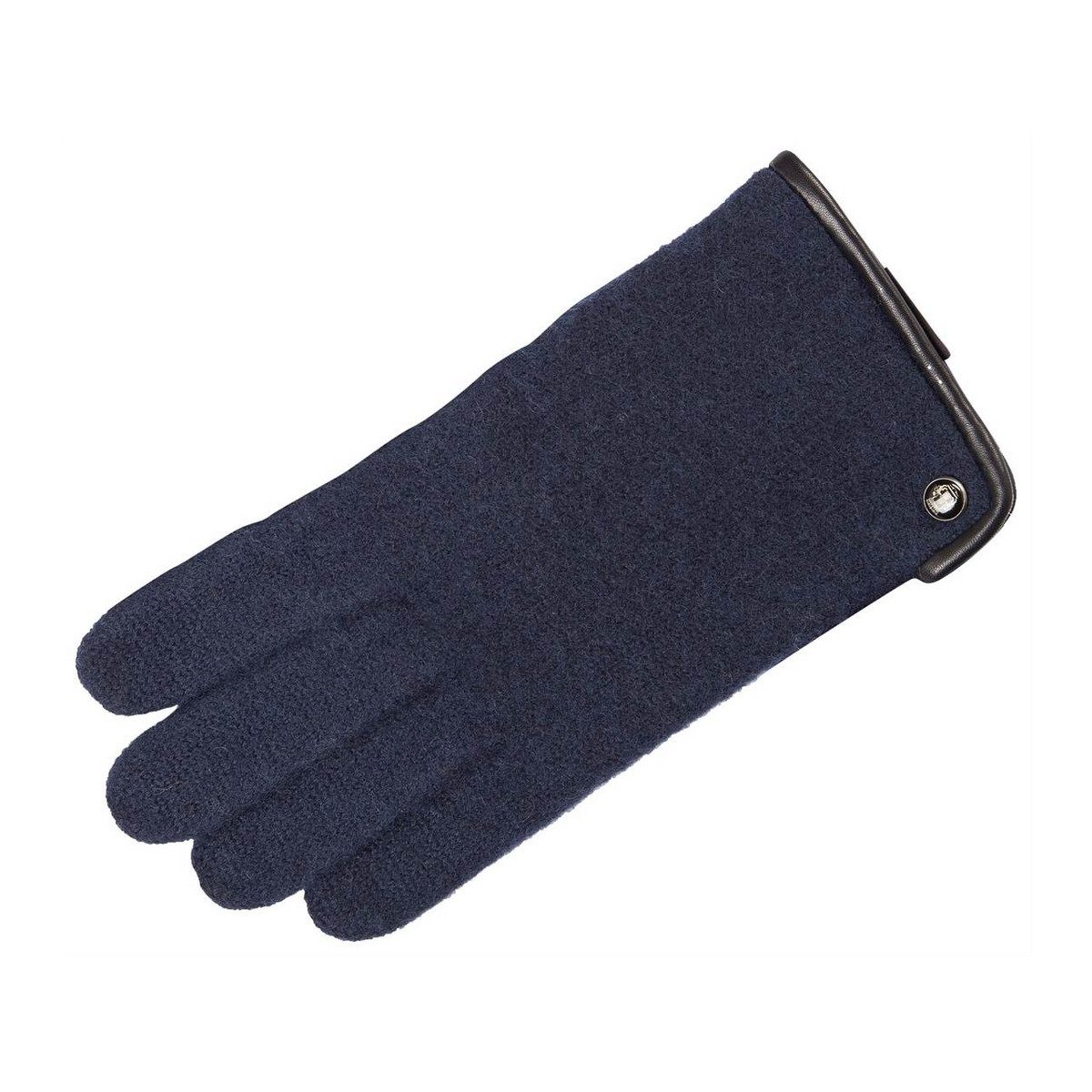 Abendhandschuhe Lederhandschuhe für Damen in marineblau