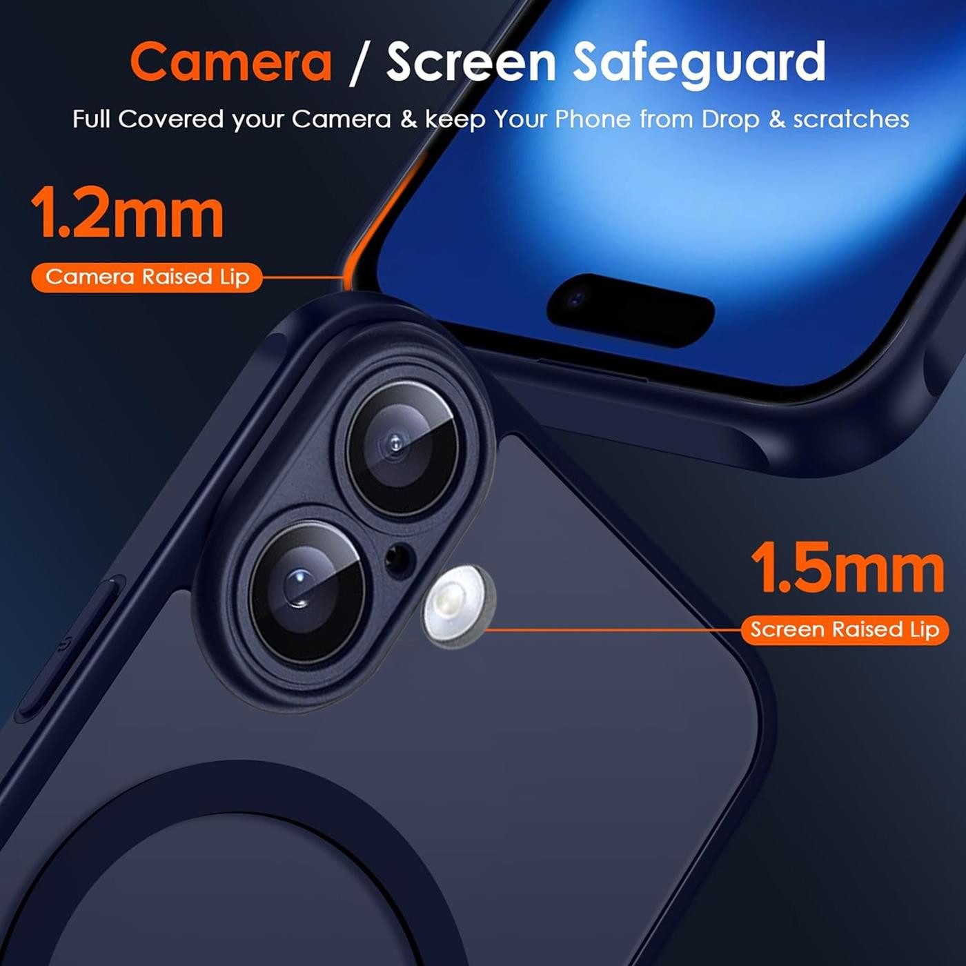 CoolGadget Handyhülle für Apple iPhone 16 6,1 Zoll, Kamera Schutz Hülle Silikon Hard Case Schutzhülle für Magsafe Zubehör – Bild 2 von 5