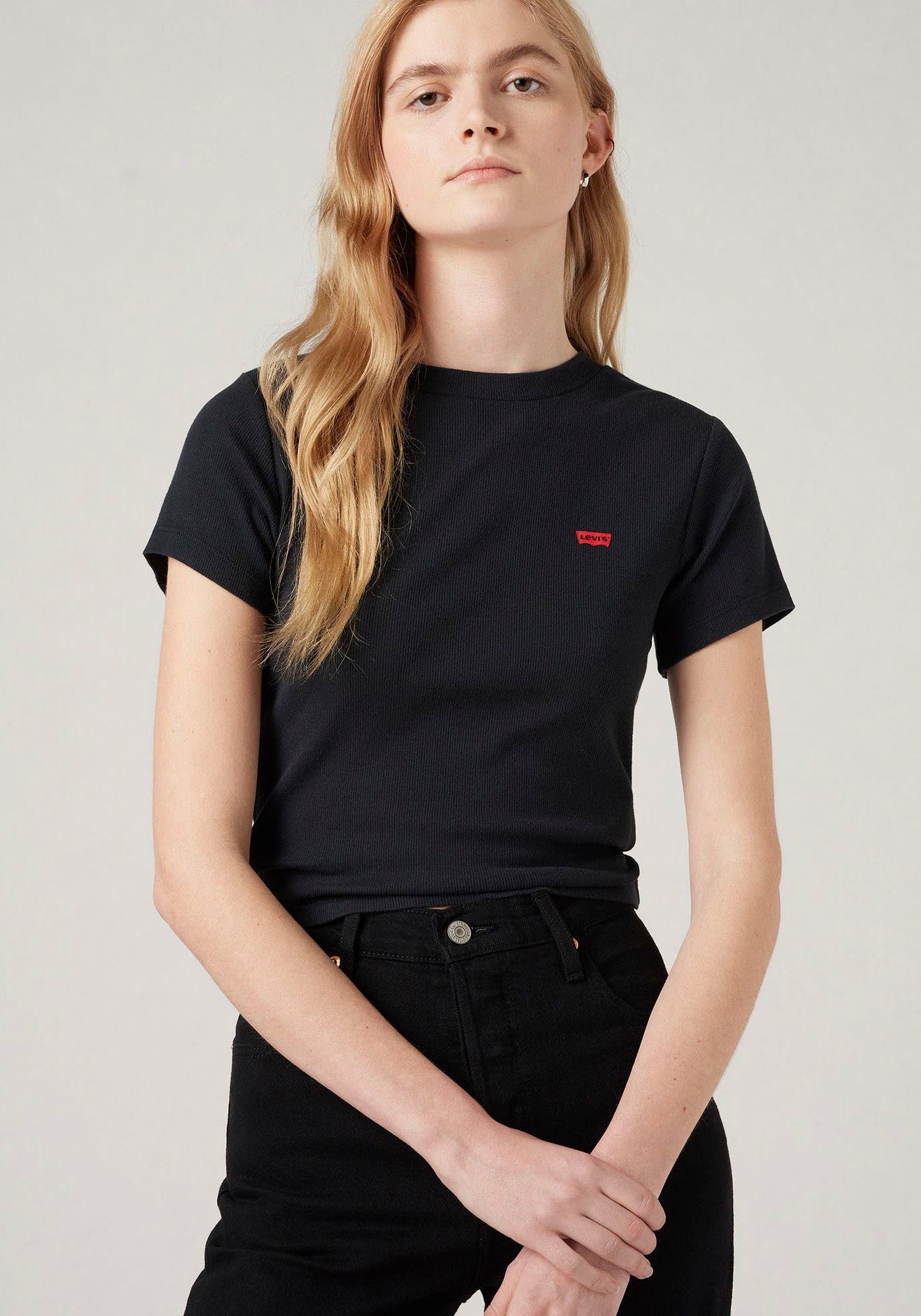 Levi's® T-Shirt ESSENTIAL SPORTY TEE Feinripp- Qualität günstig online kaufen