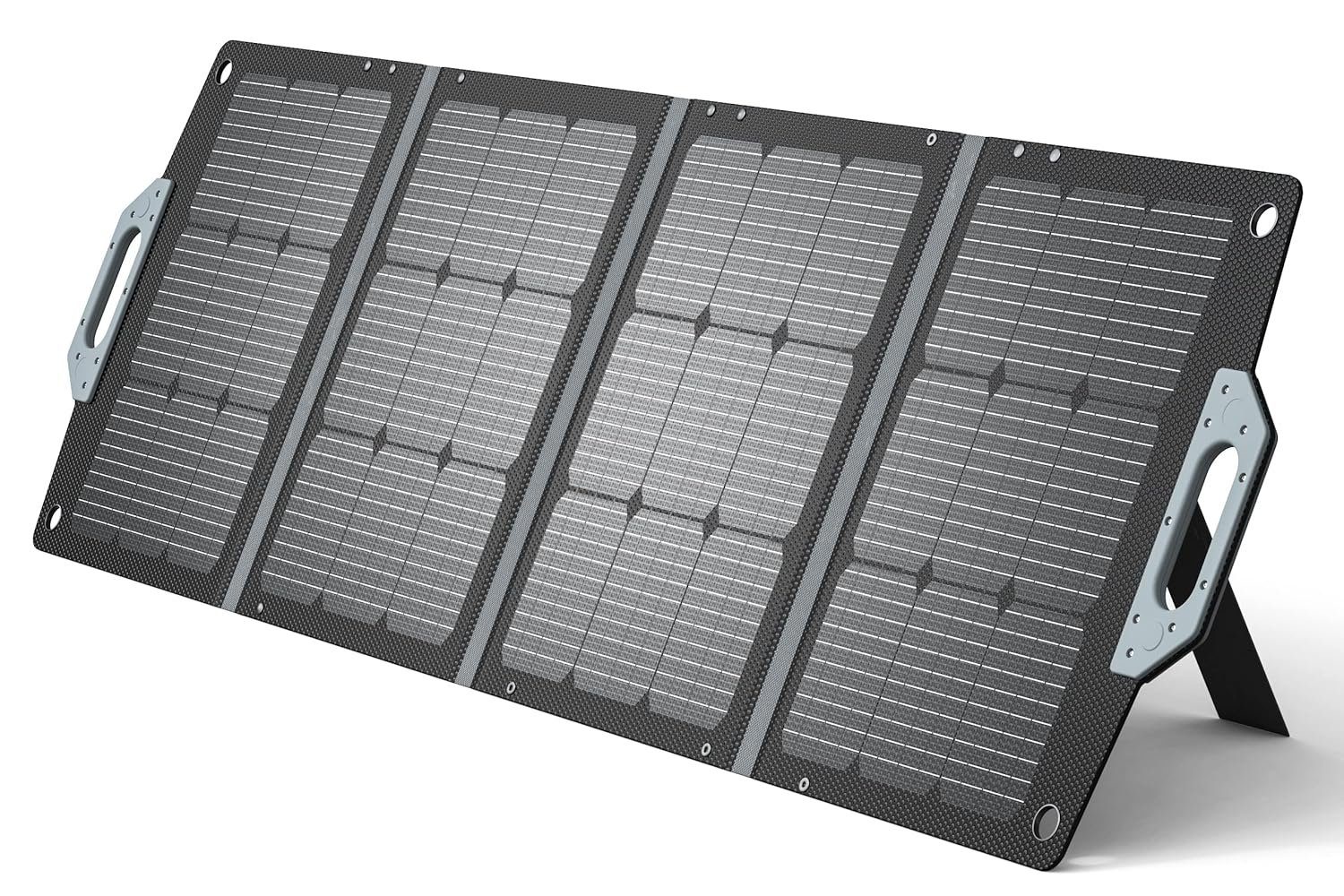 POCOSOLR Solarmodul 120W Solar Panel - Tragbar Solarpanels Faltbar Solarmodul PV Modul, 120,00 W, monokristalline Solarzellen, (Inklusive Laderegler und Zubehör, IP67 Wasserdichtigkeit, ETFE langlebiges Solarmodul), Höchste Effizienz und Tragbarkeit für grenzenlose Energie