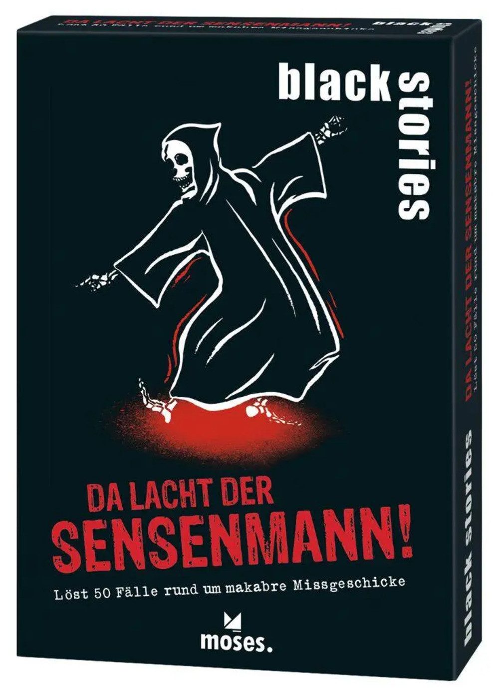 Moses. Verlag Spiel black stories Da lacht der Sensenmann!