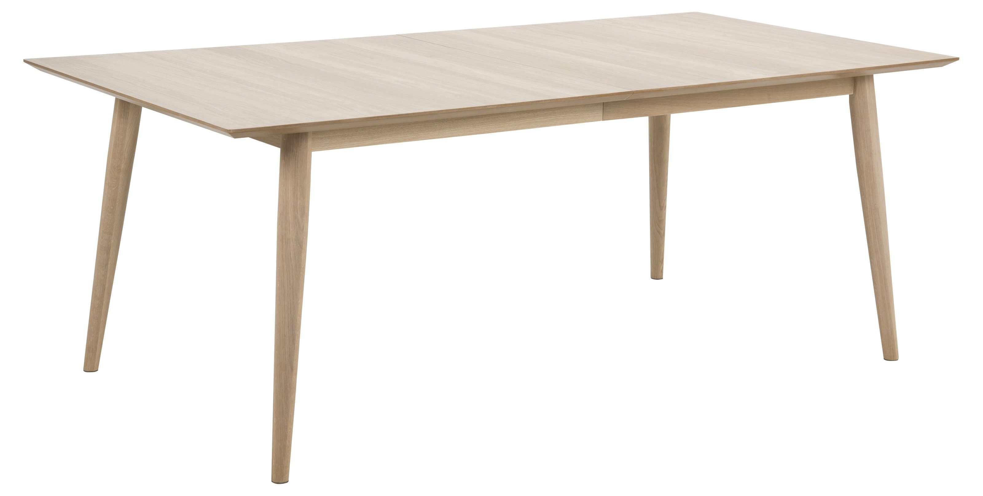 Kulissen-Esstisch in Eiche weiss pigmentiert - 200x75,3x100 (BxHxT)