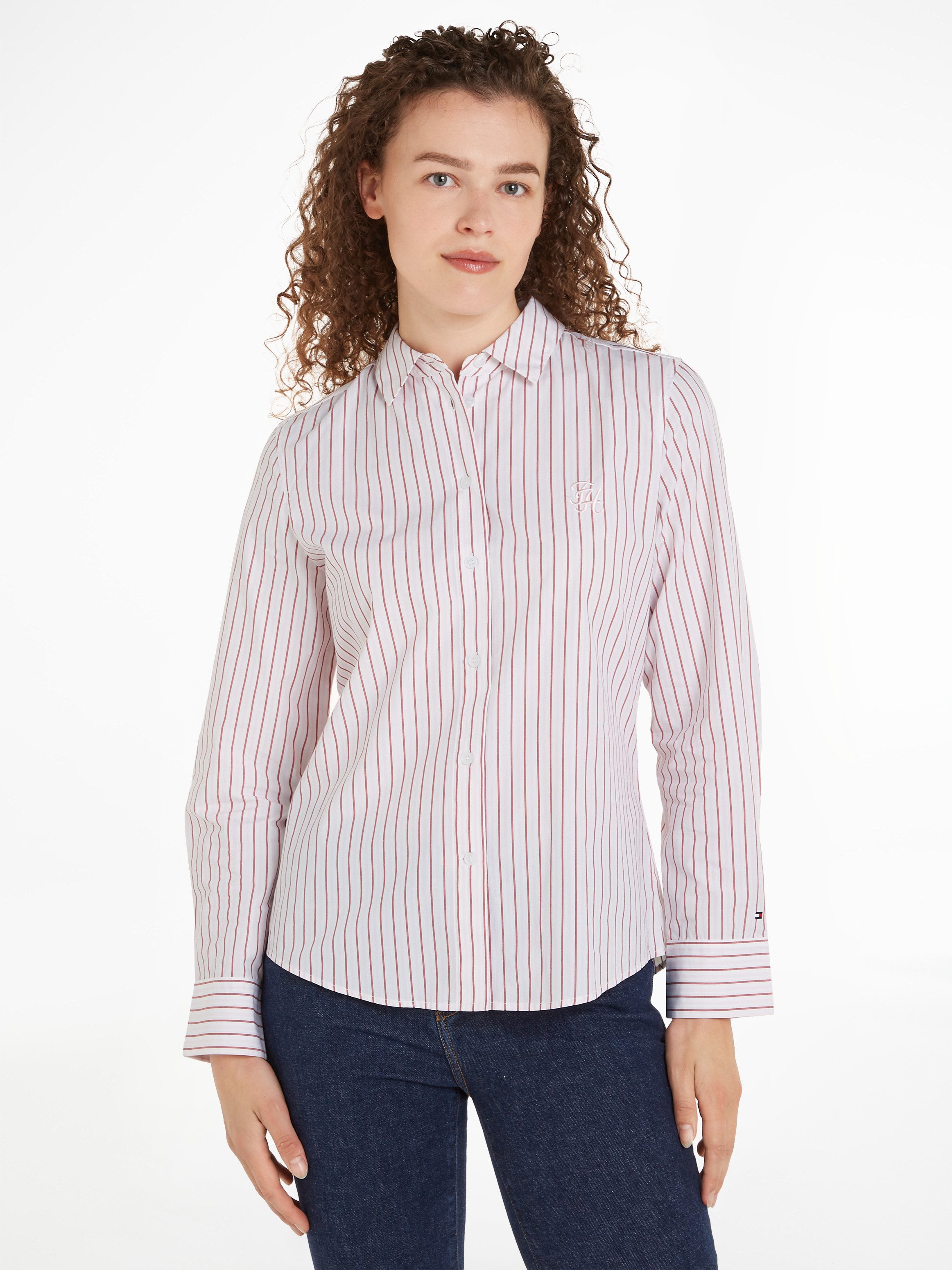 Tommy Hilfiger Hemdbluse STRIPE REGULAR SHIRT günstig online kaufen