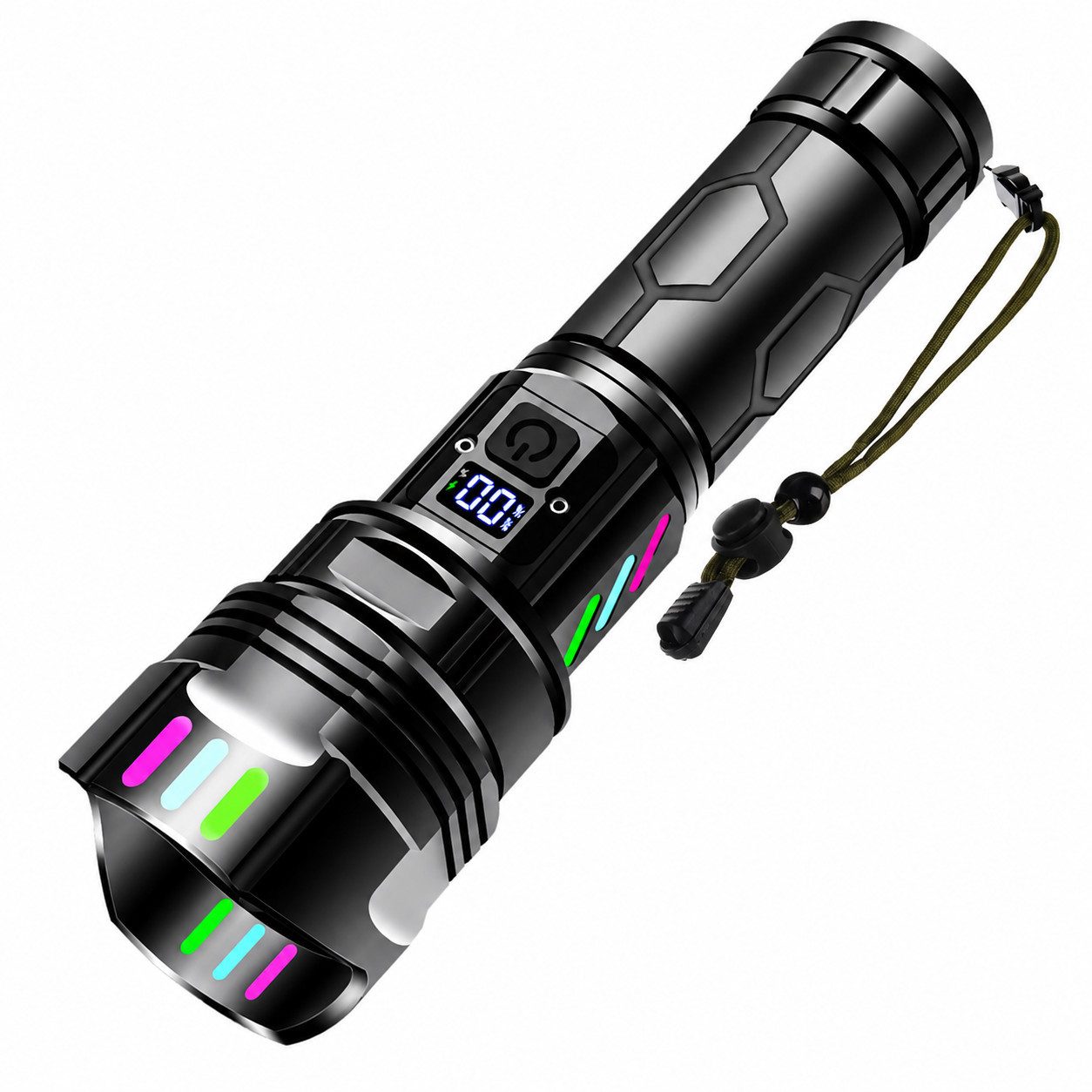Toomoke LED Taschenlampe LED Taschenlampe Aufladbar 1500 Lumen, USB-C Wiederaufladbar (Zoombar, IPX7 Wasserdicht, 5000mAh Akku, 5 Lichtmodi, LED-Taschenlampe mit USB-C-Ladefunktion)