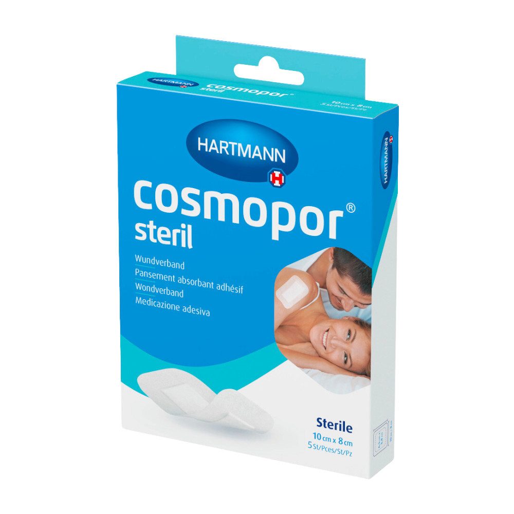 KFZ-Verbandtasche 10x Hartmann Cosmopor® Steril Wundverband - 5 Stück - 10 x 8 cm