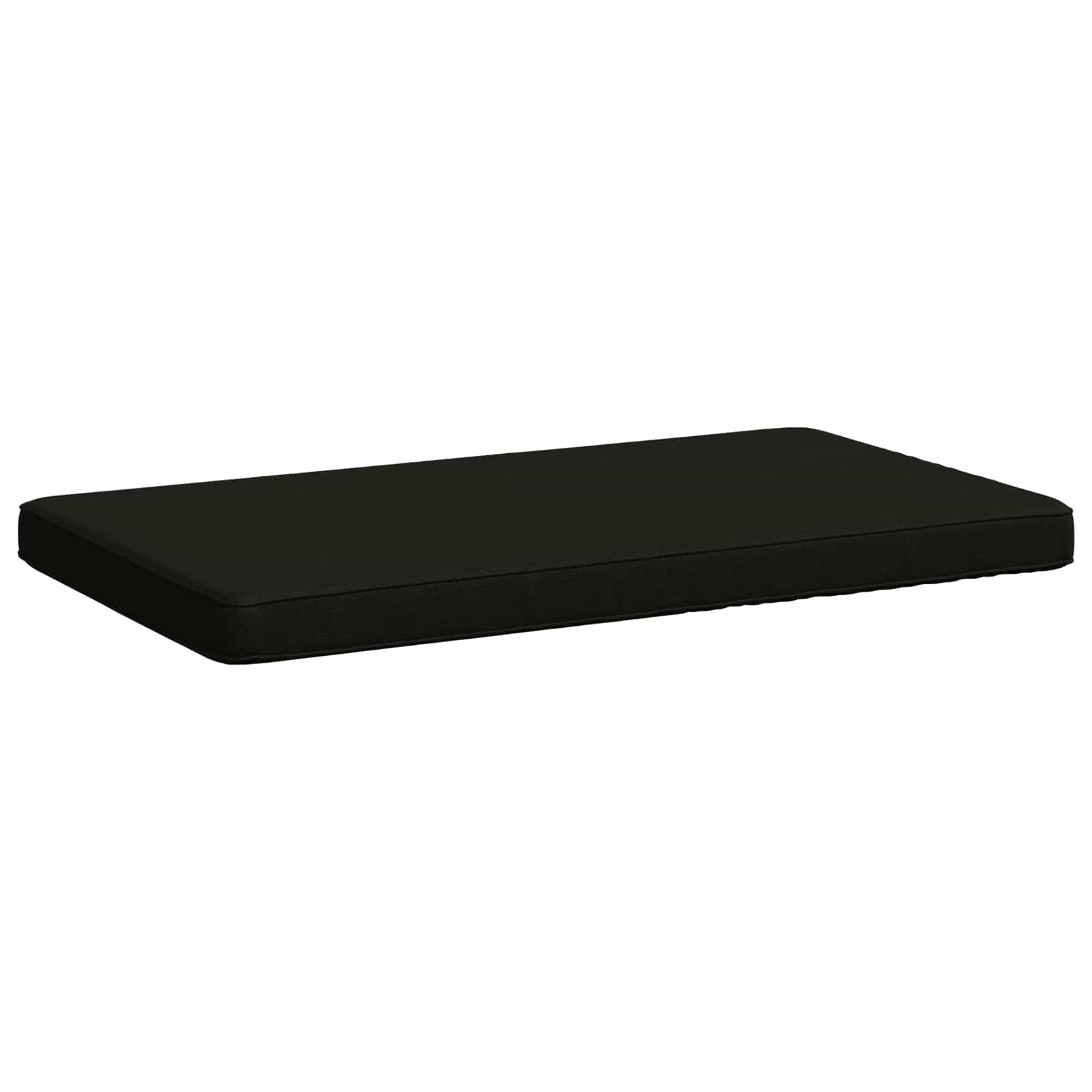vidaXL Sitzauflage 1-teiliges Bankkissen VUGHT 100 % Polyester Schwarz, (1 St)