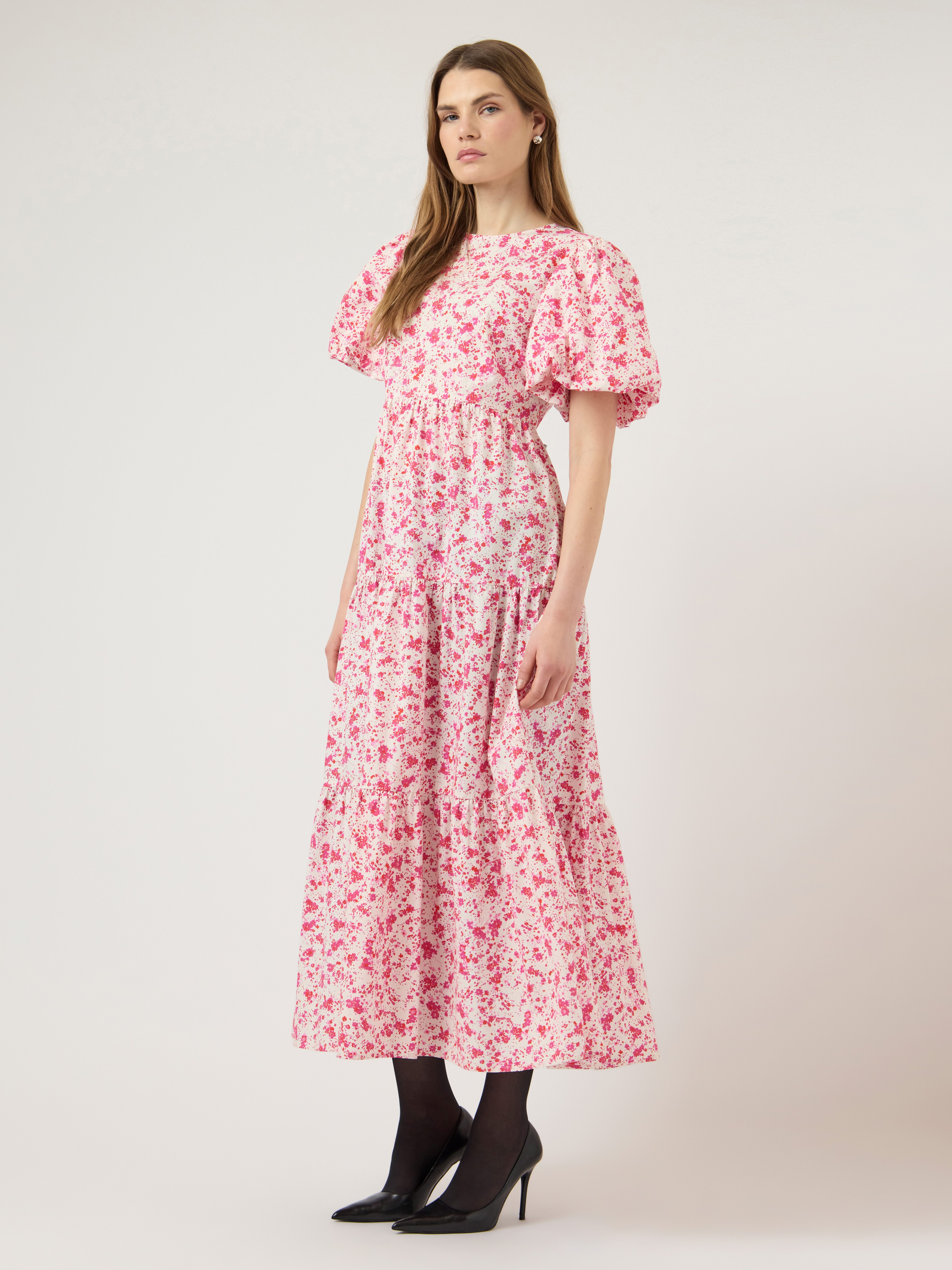 Y.A.S Midikleid YASCOLEA SS ANKLE DRESS S. NOOS Sommerkleid, Baumwolle, knöchellang