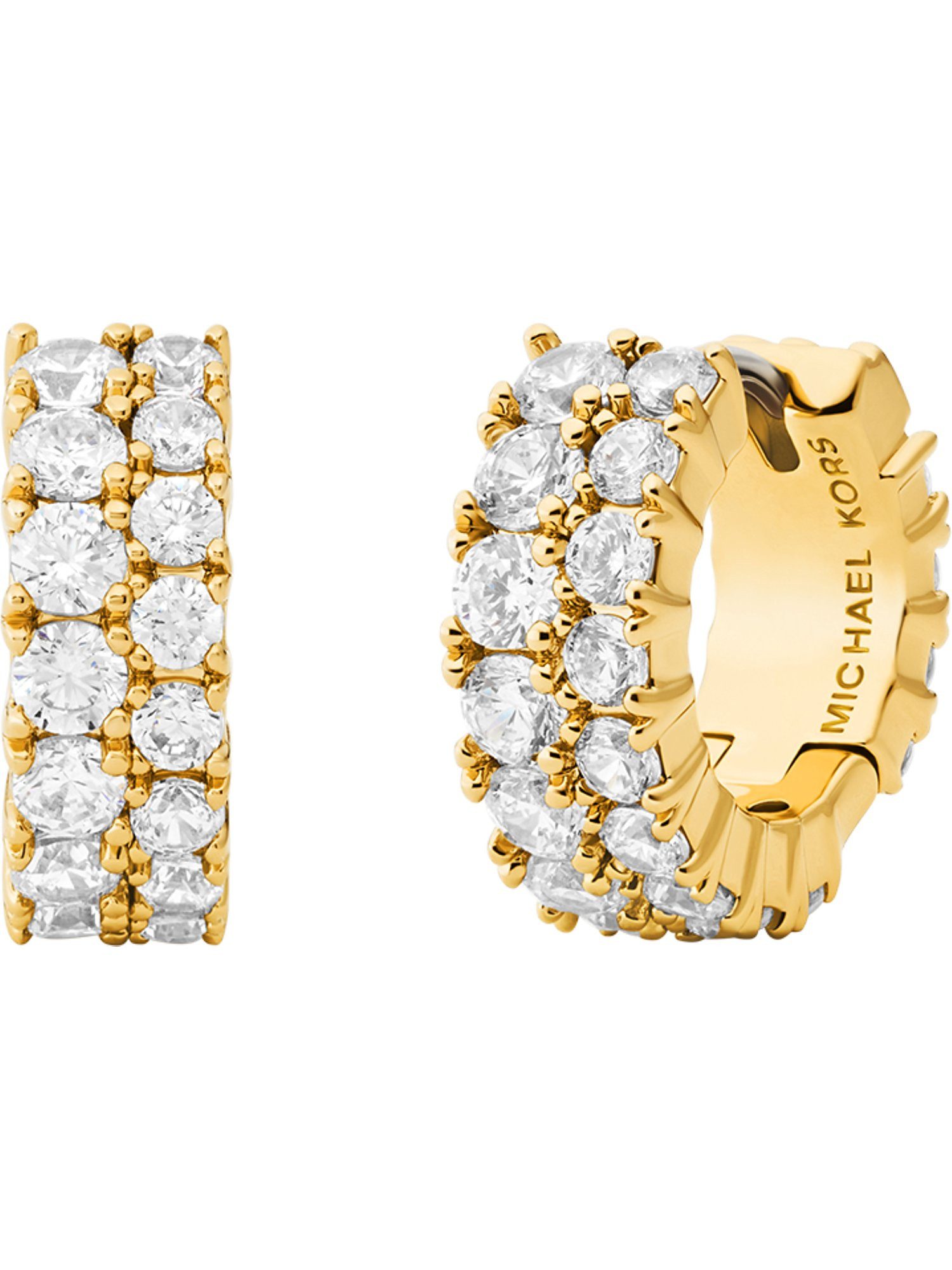 MICHAEL KORS Paar Creolen Michael Kors Damen-Creolen Metall Zirkonia (Paar), Kors Brilliance