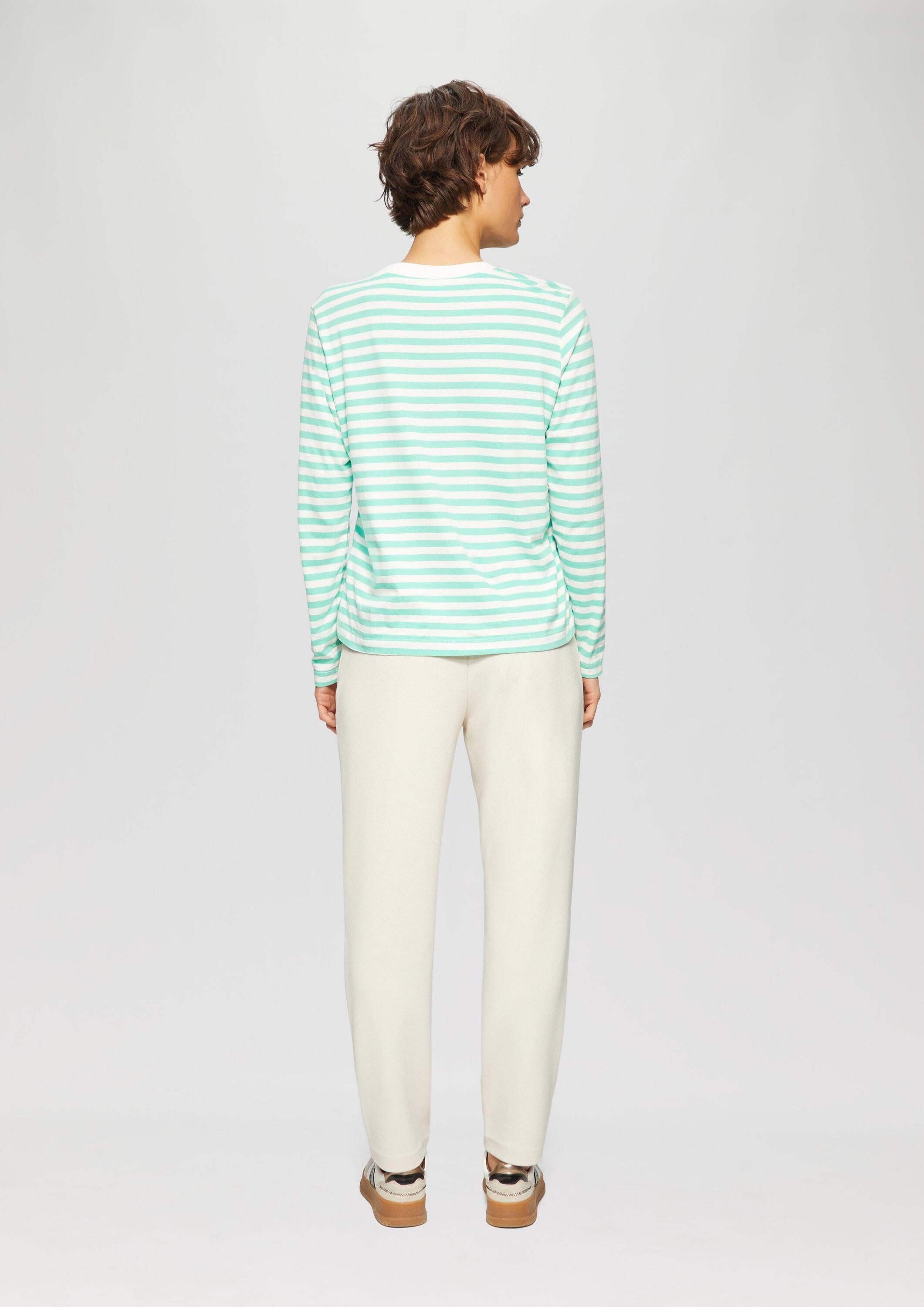 s.Oliver Chinos Hose Jogpants aus Struktur-Jersey
