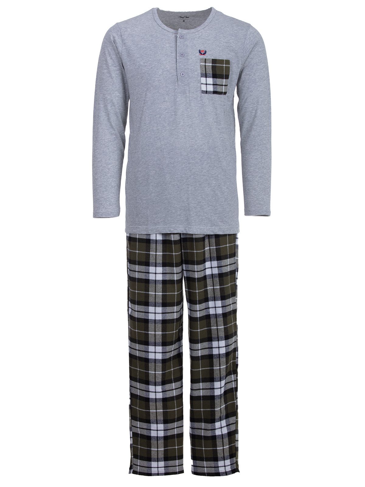 Henry Terre Schlafanzug Pyjama Set Langarm günstig online kaufen
