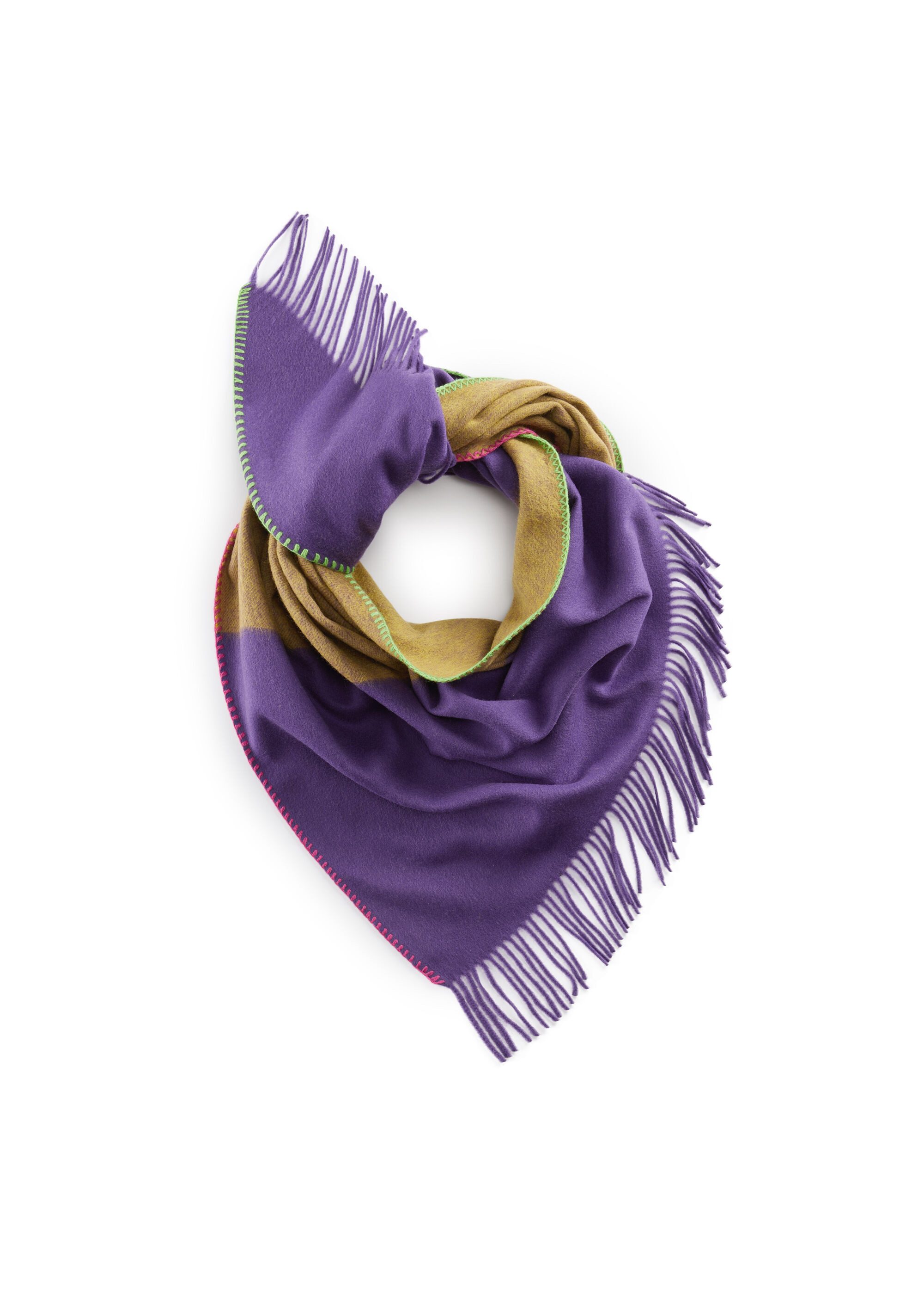 Codello Dreieckstuch, (1-St), im Colour-Blocking-Design