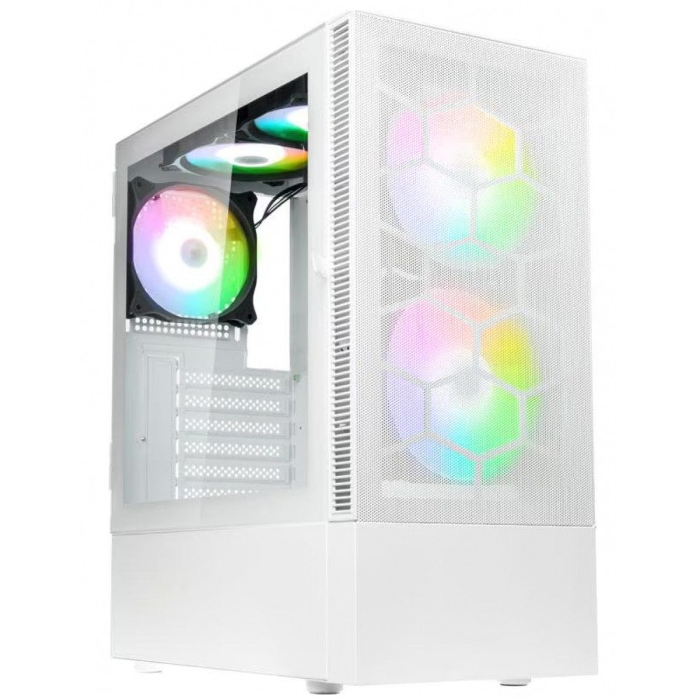 PC-Gehäuse Observatory MX Mesh ARGB Midi-Tower - PC-Gehäuse - weiß