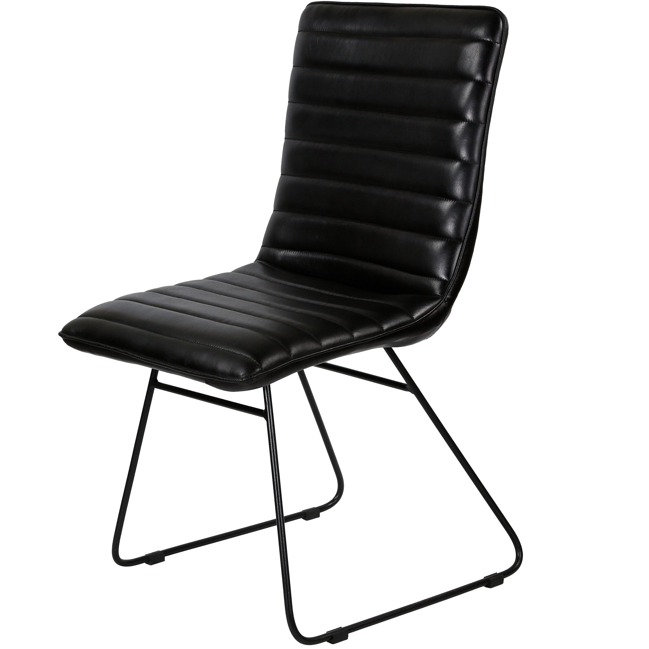 Casa Moro Esszimmerstuhl Lederstuhl schwarz Polsterstuhl günstig online kaufen