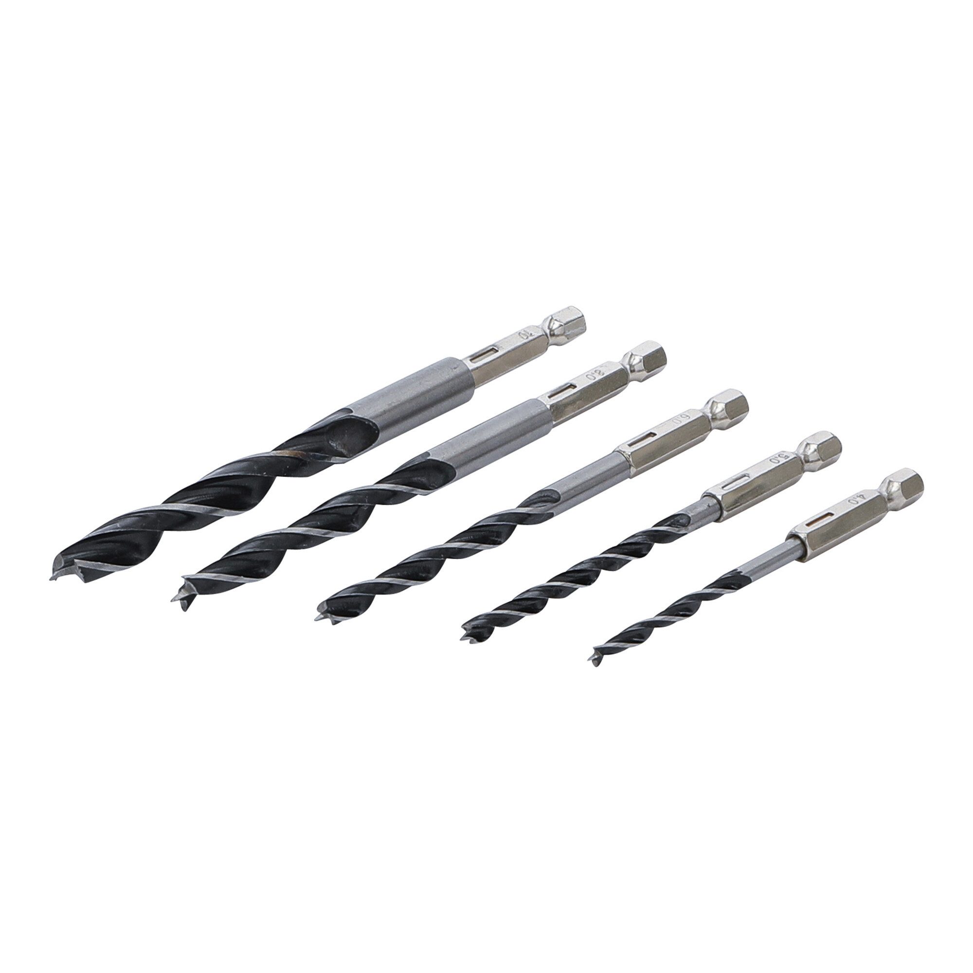 BGS Holzbohrer BGS Do it yourself Holzbohrer-Satz 4 - 10 mm Sechskantantrieb 5-tlg.