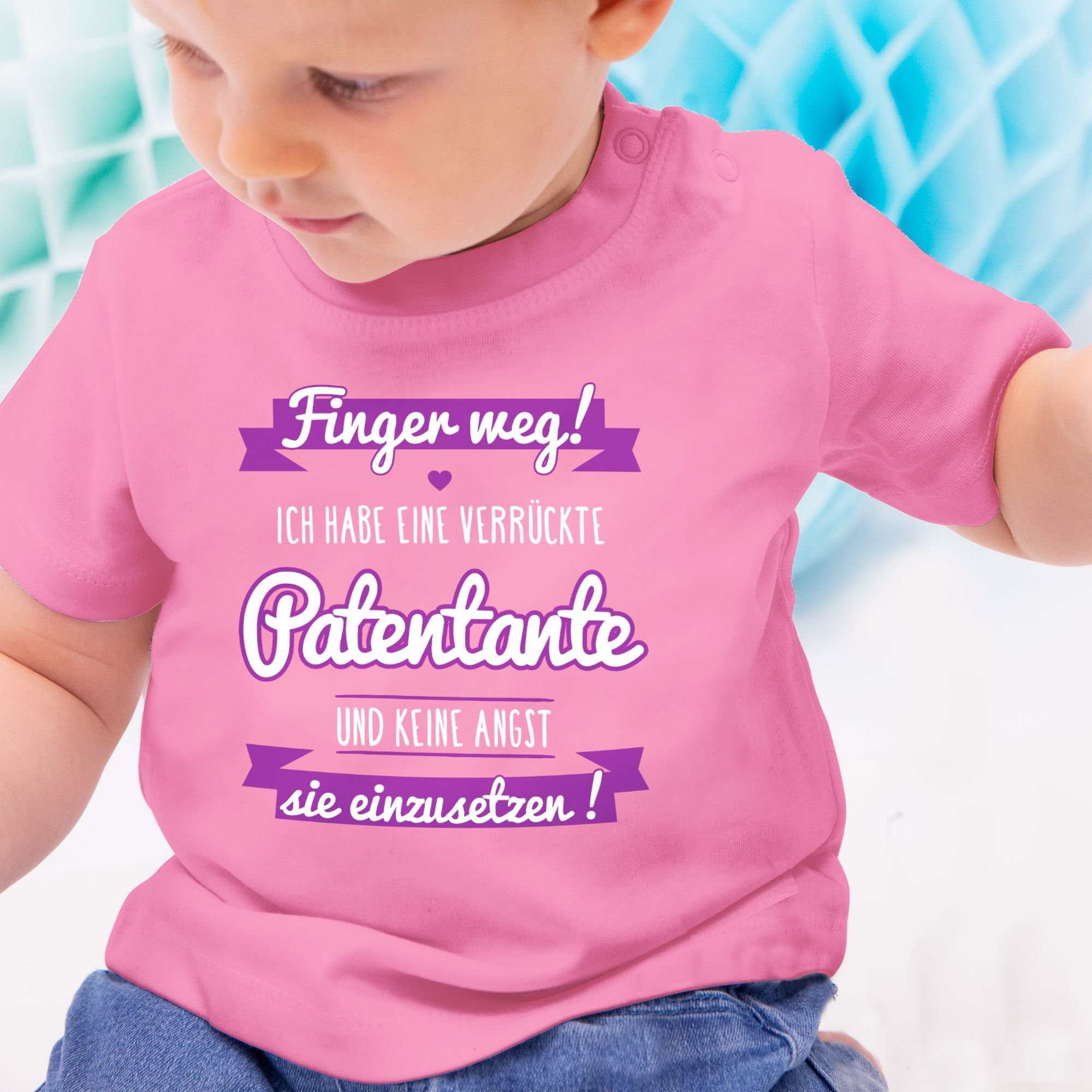 Shirtracer T-Shirt Ich habe Patentante eine Geschenk Baby Patentante Pink 1 - verrückte