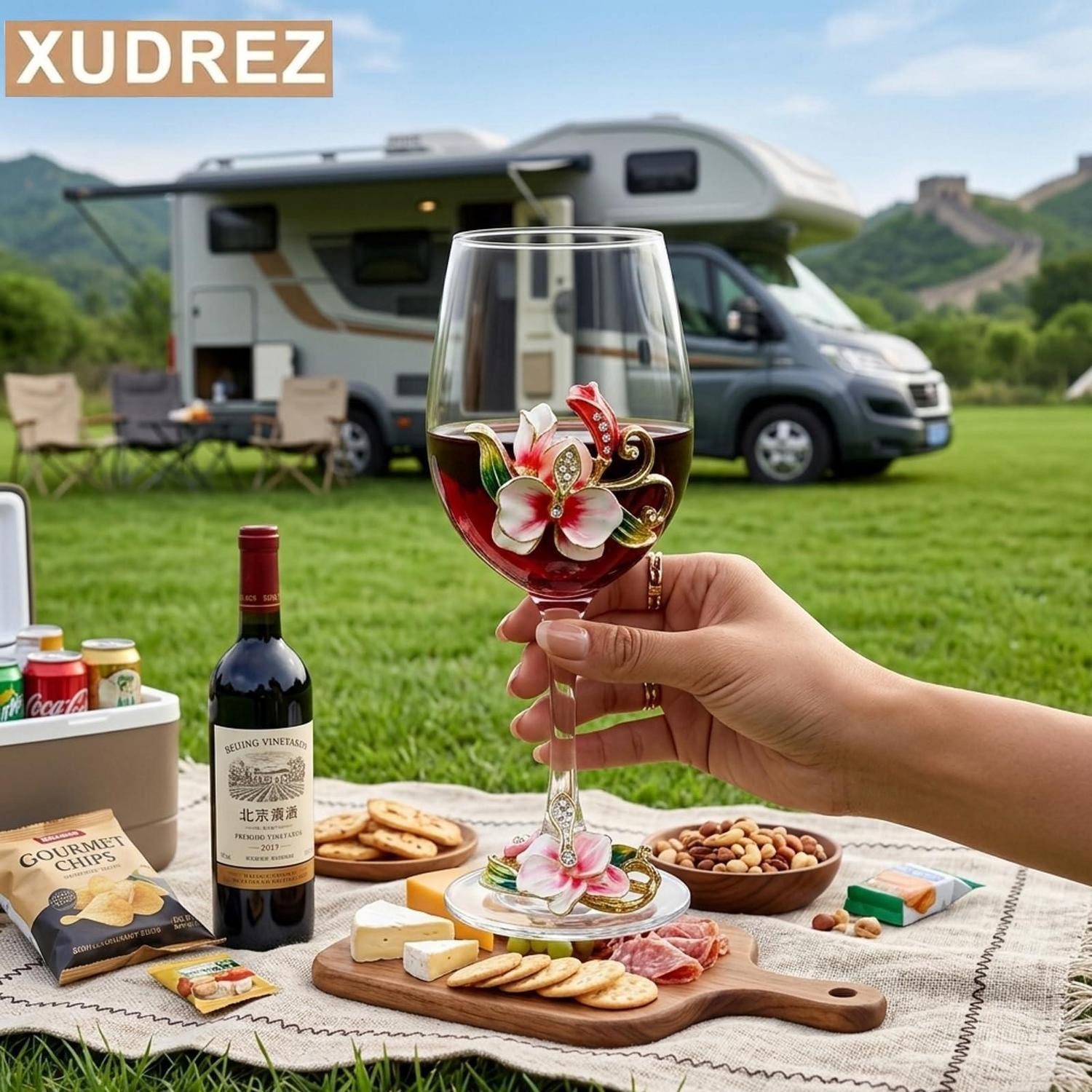 LuxusKollektion Weinglas Weinglas Bleifrei Kristall 320ml, Glas