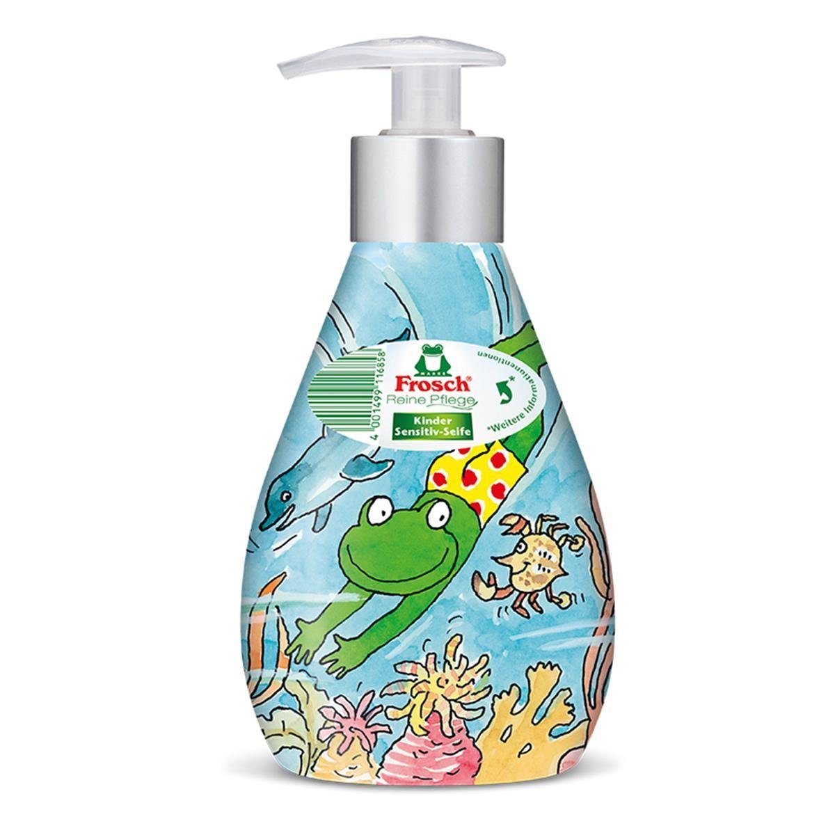 FROSCH Handseife 2x Frosch Reine Pflege Kinder Sensitiv-Seife 300 ml