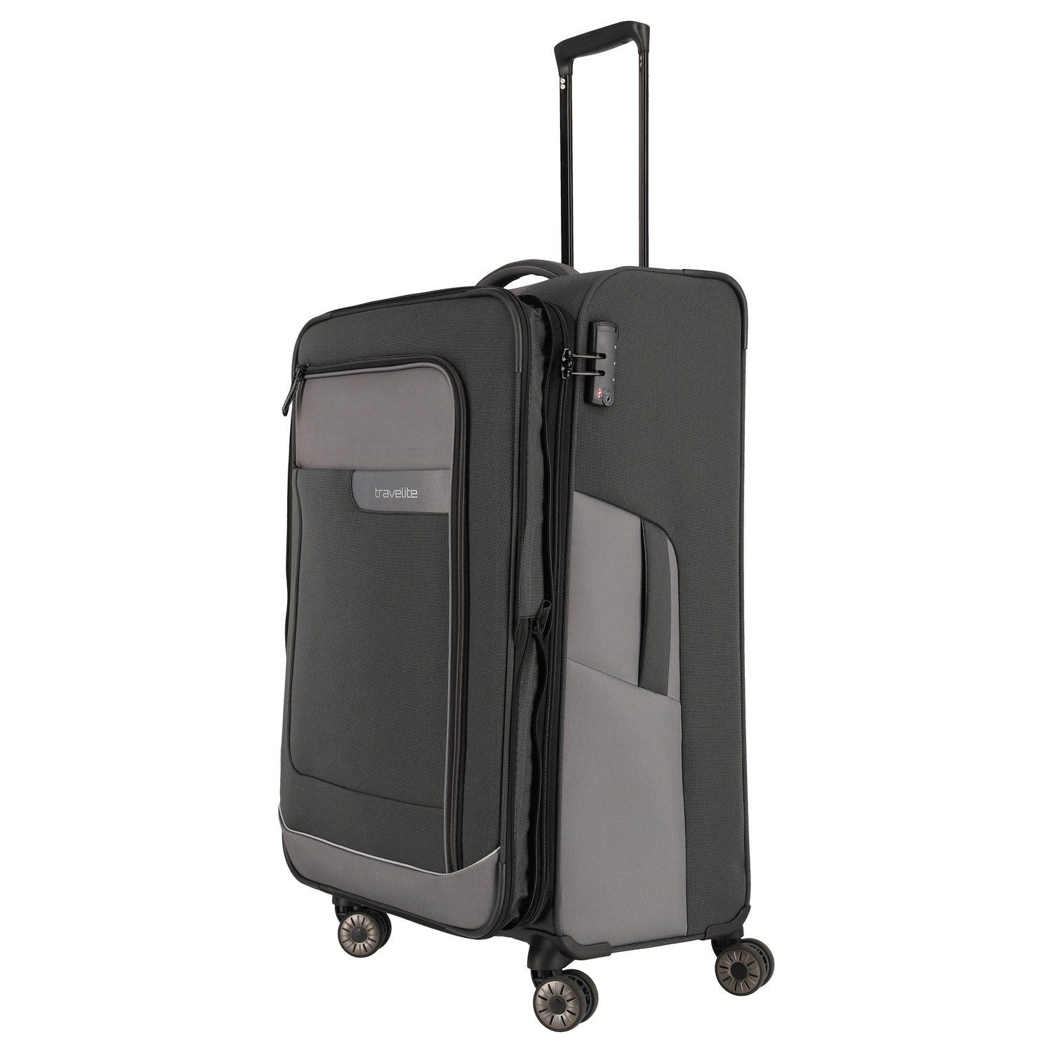 travelite Koffer Viia - 4-Rollen-Trolley L 77 cm erw. (Schiefer), 4 Rollen günstig online kaufen