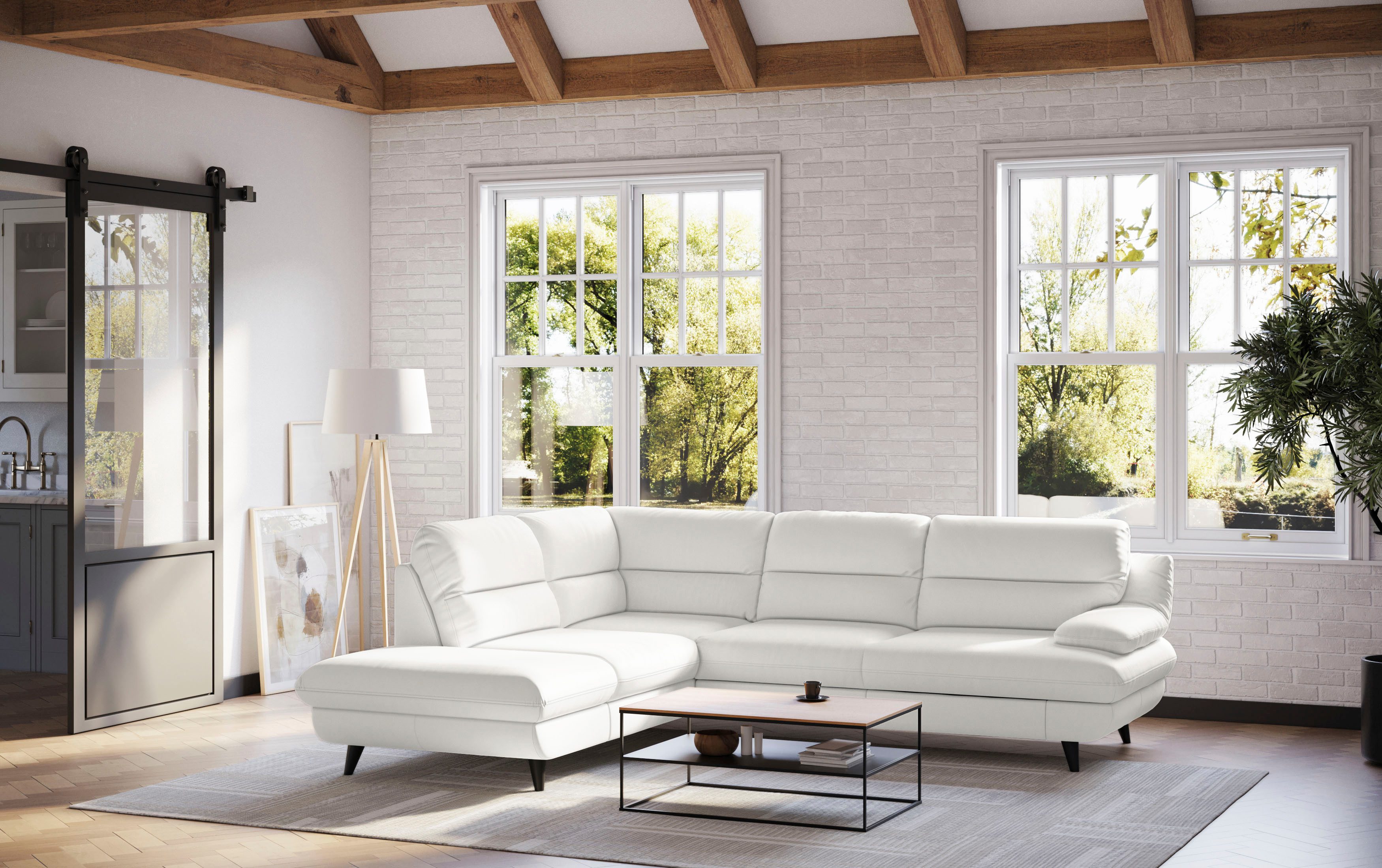 COTTA Ecksofa Pike L-Form, B: 266 cm, optional Schlaffunktion & Bettkasten