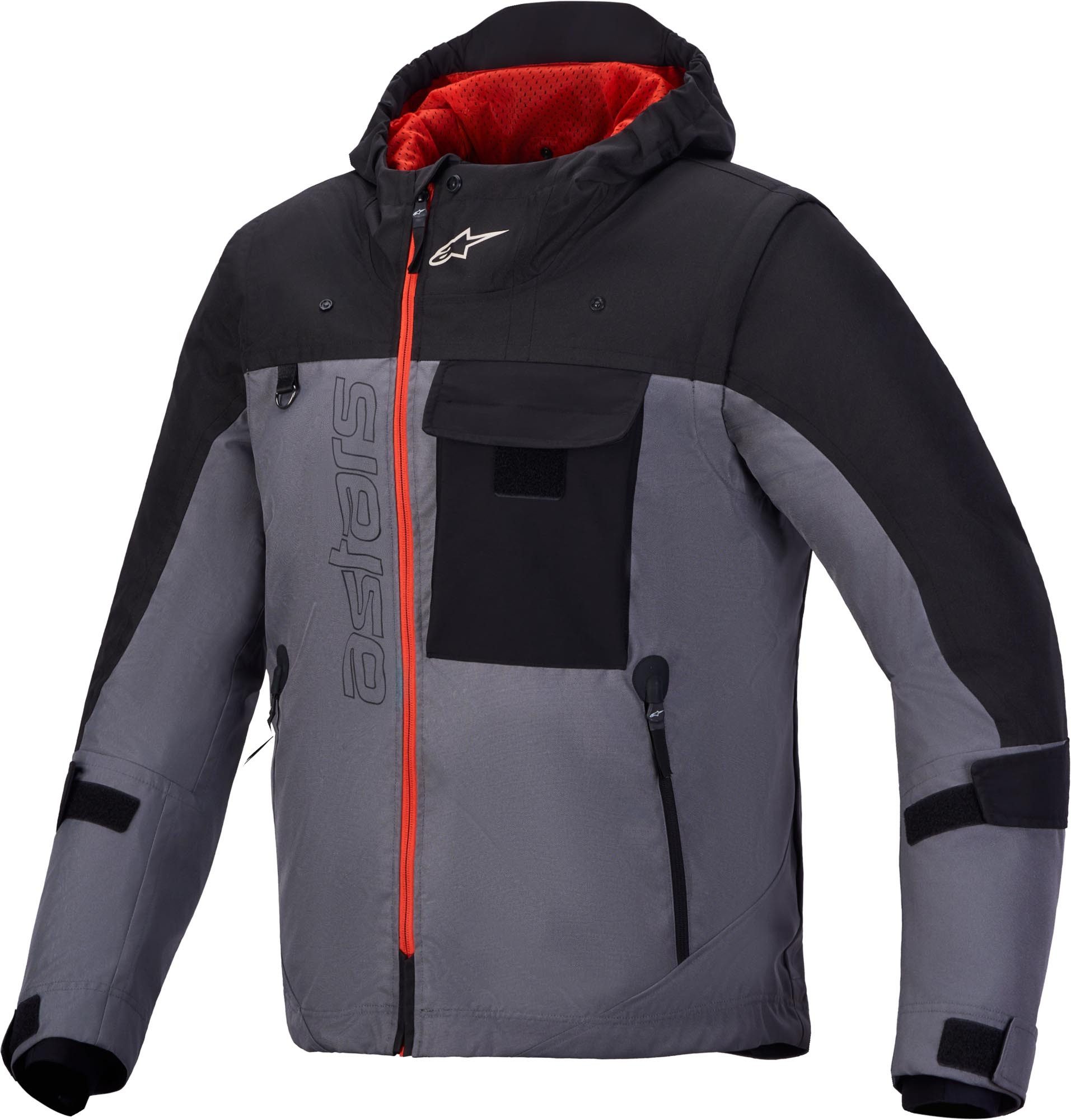 Alpinestars Motorradjacke Morfex Parka wasserdichte Motorrad Textiljacke Airbag vorbereitet,Ellenbogenprotektoren enthalten,herausnehmbare