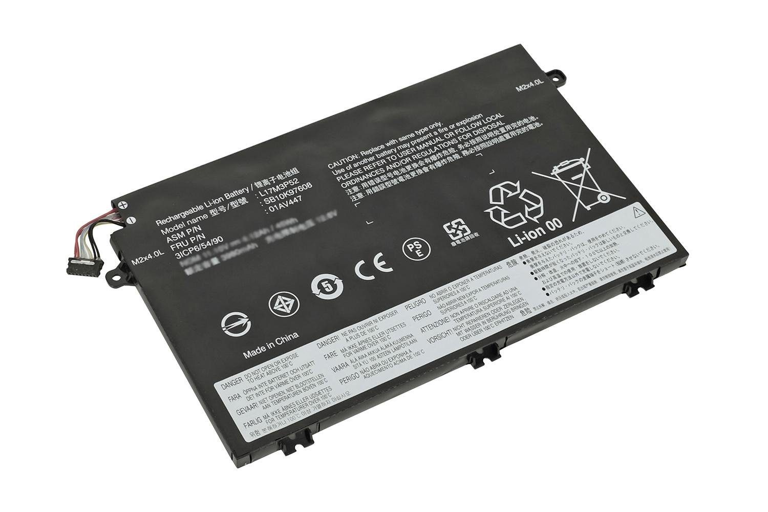 PowerSmart ThinkPad ThinkPad 4050 E15, E485 NLV097.68P LENOVO für ThinkPad E14, Laptop-Akku V) Ersatz ThinkPad (11,1 E480, Li-Polymer mAh