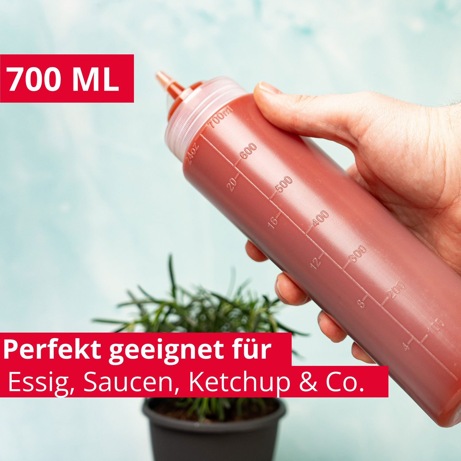WESTMARK Dressing Shaker 3 Quetschflaschen, 700 ml, PP, PE